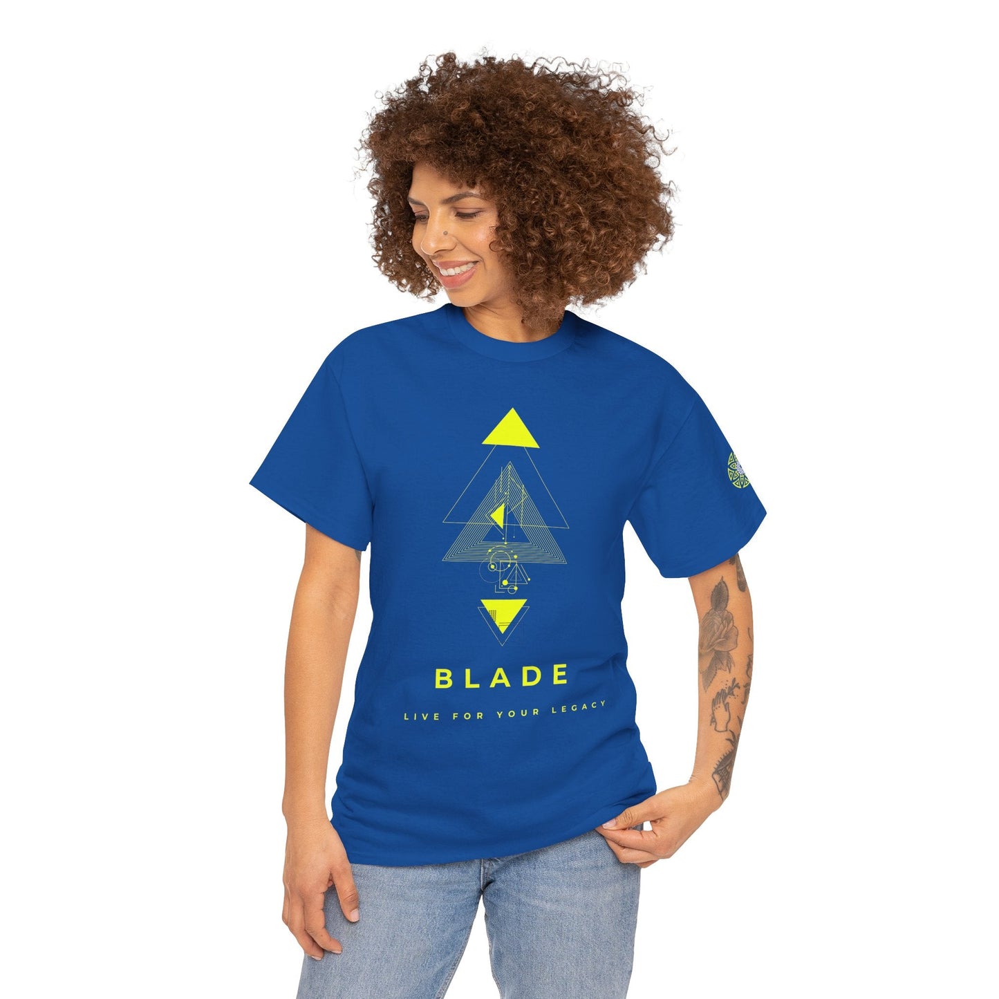 Geometric Odyssey Neon Green TX T-Shirt