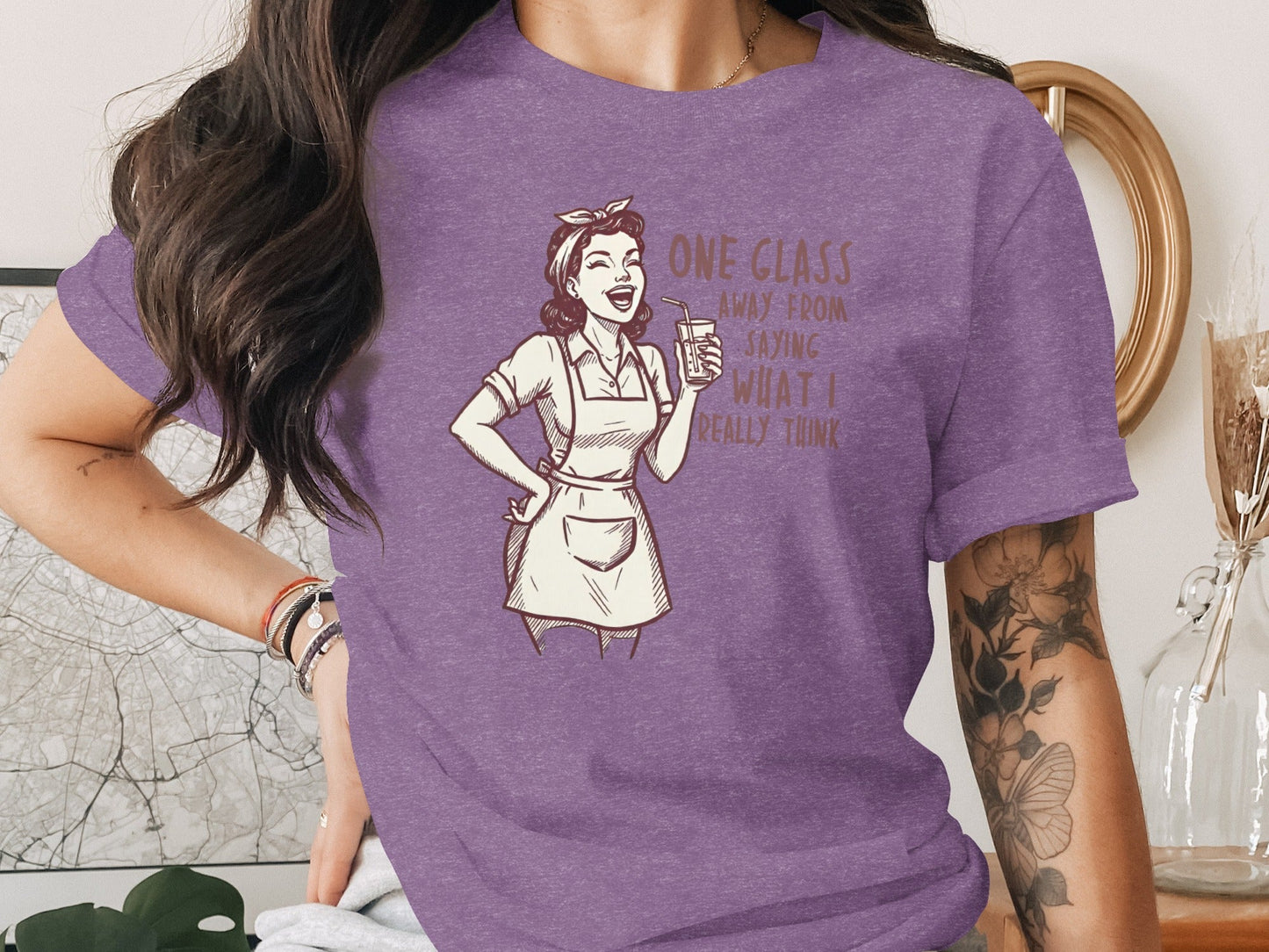 One Glass Away From Saying What I Think T-Shirt