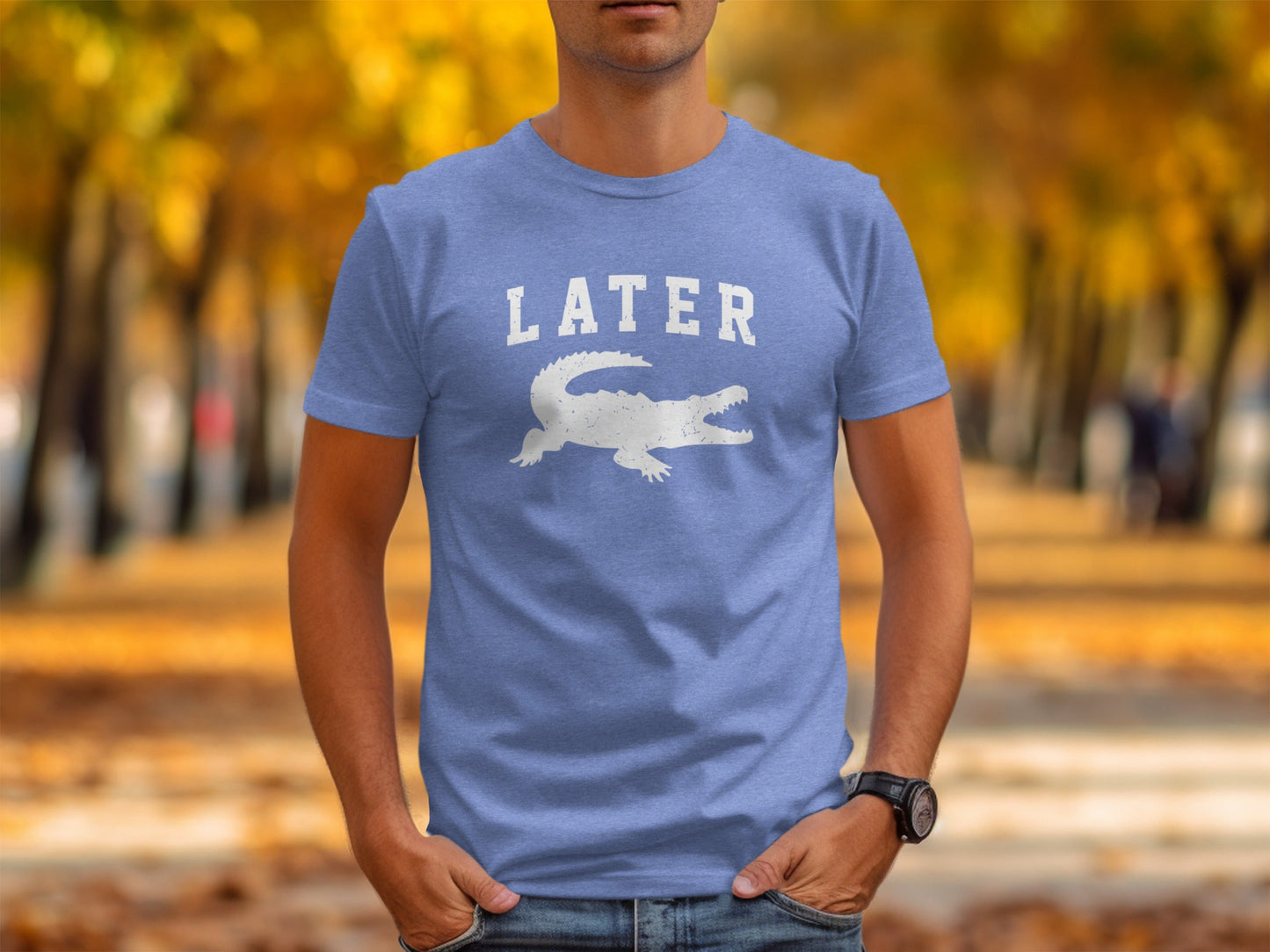 Later Alligator Crocodile Funny Sarcastic Phrase T-Shirt