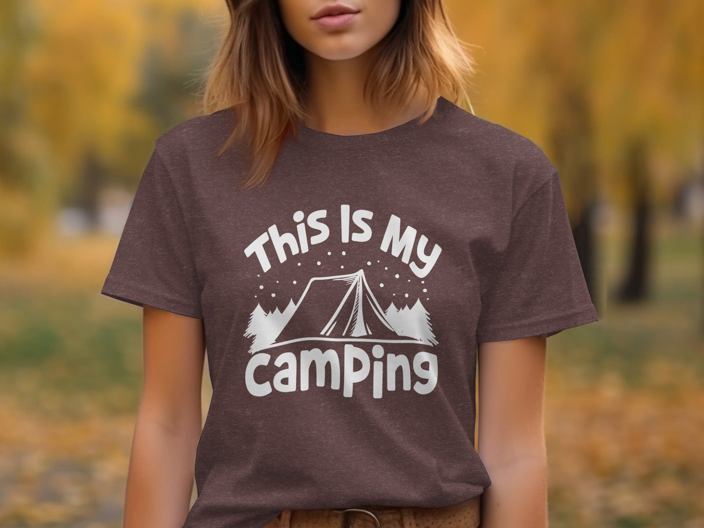 This Is My Camping Tent Outdoor Adventure Graphic T-Shirt