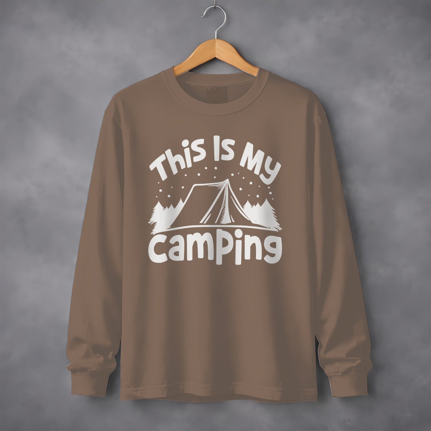 This Is My Camping Tent Vacation Adventure Outside Nature Long Sleeve T-Shirt