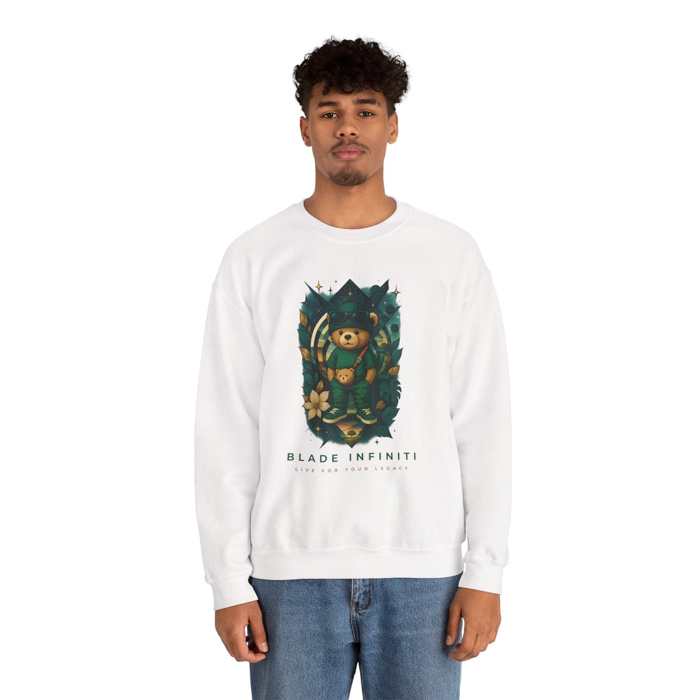 Galactic Teddy Bear V1 Unisex Crewneck Sweater