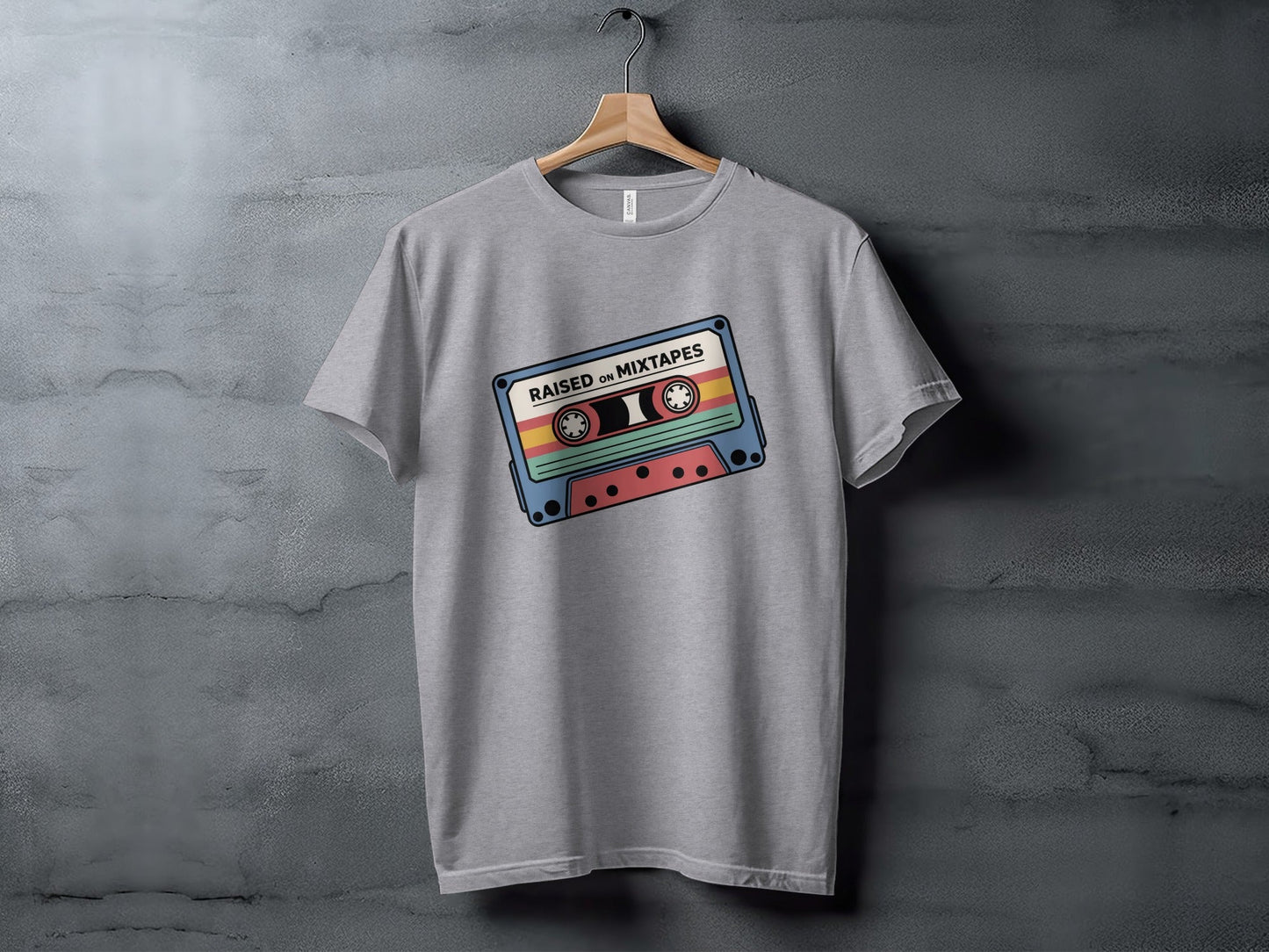 Raised On Mixtapes Retro Cassette T-Shirt