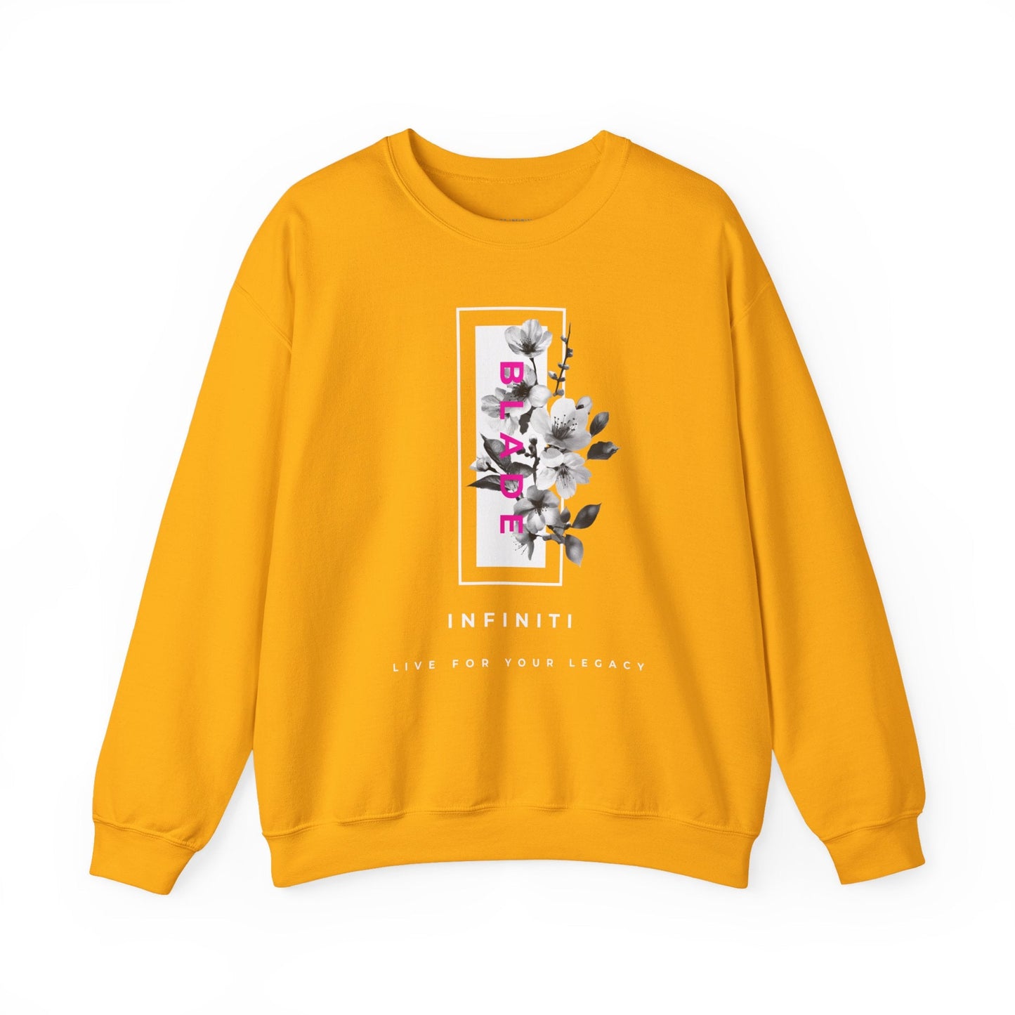 Bloom Bae Deep Pink Floral Unisex Crewneck Sweater