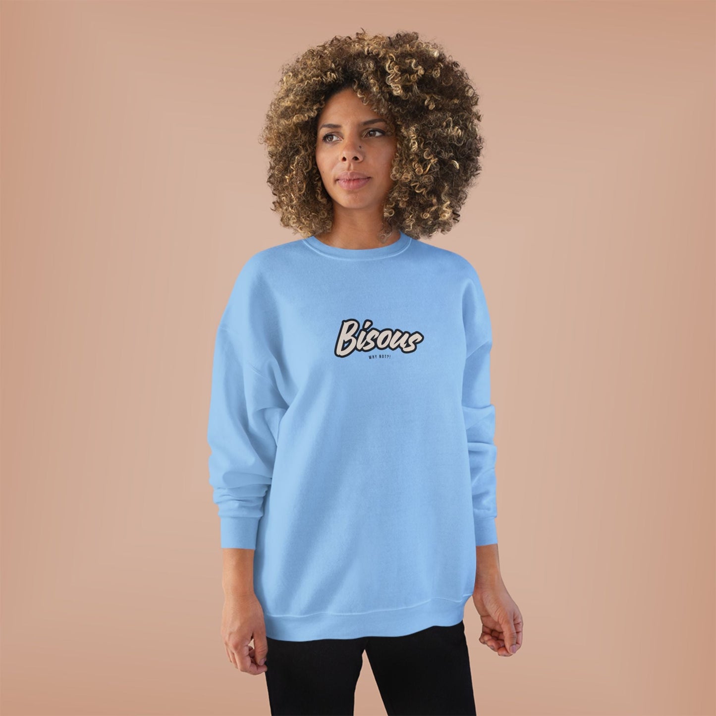 Cute BISOUS Crewneck Sweatshirt