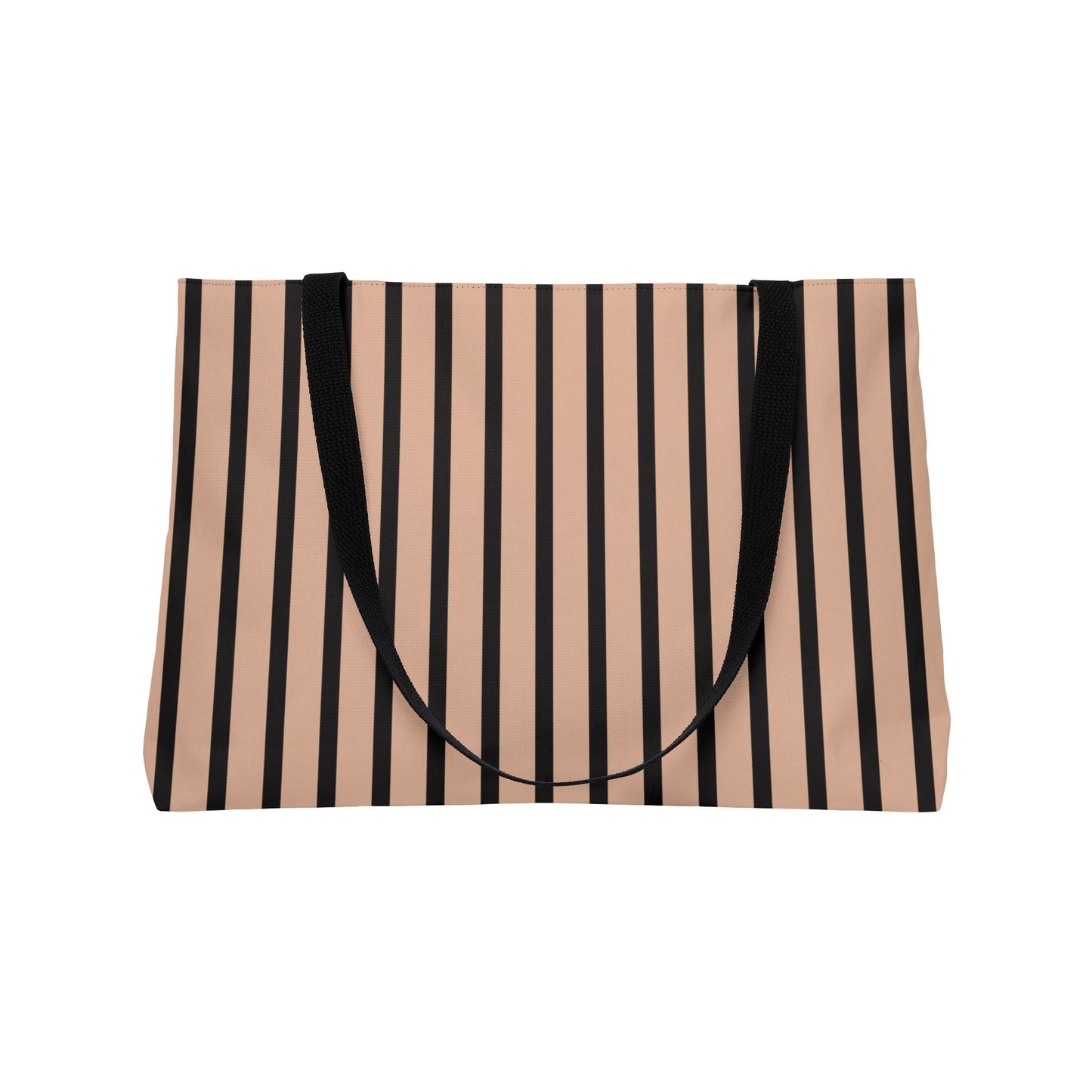 Parisian Weekender Tote Bag, BLACK and TAN