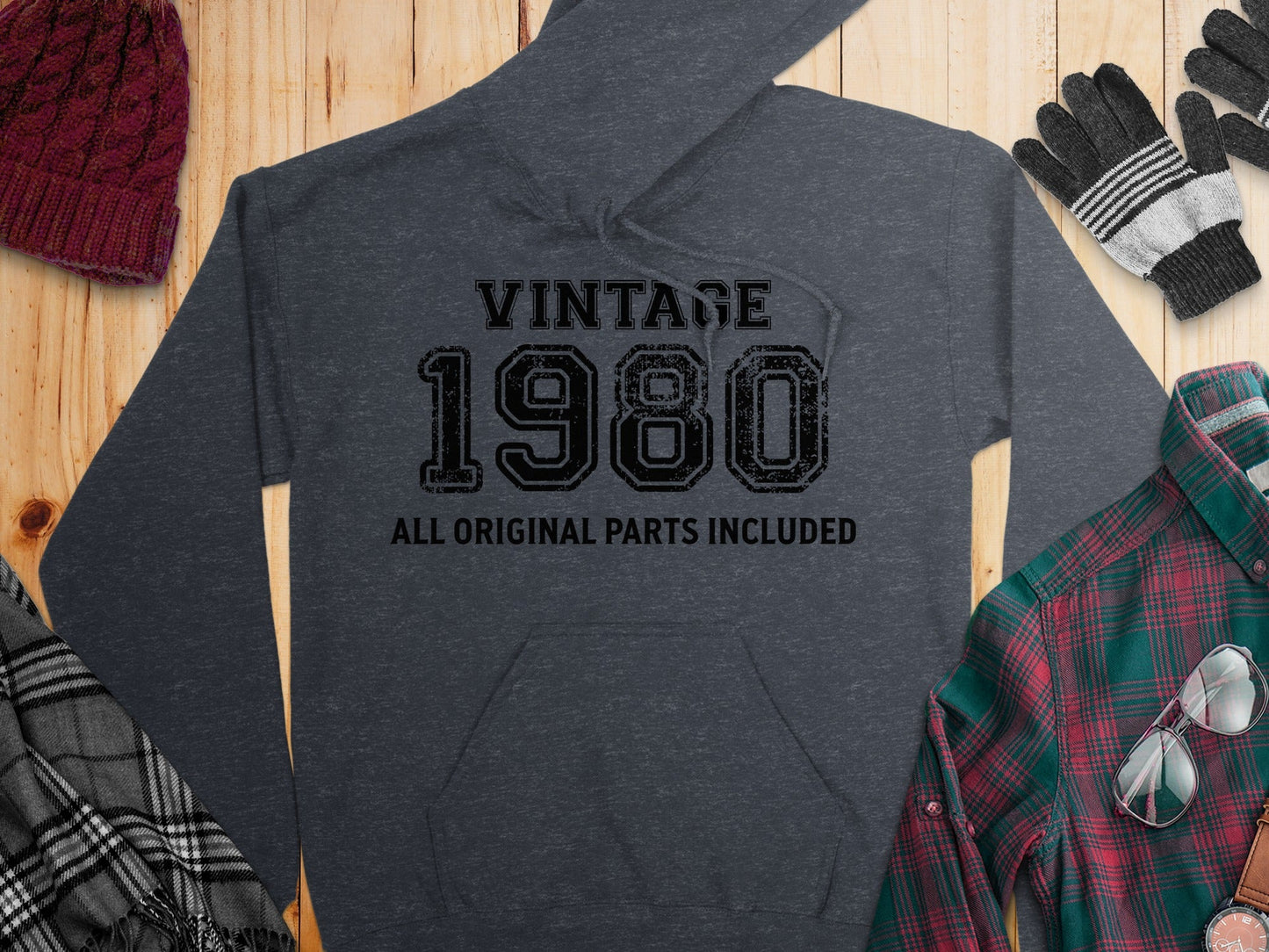 Vintage 1980 All Original Parts Included Graphic Hoodie