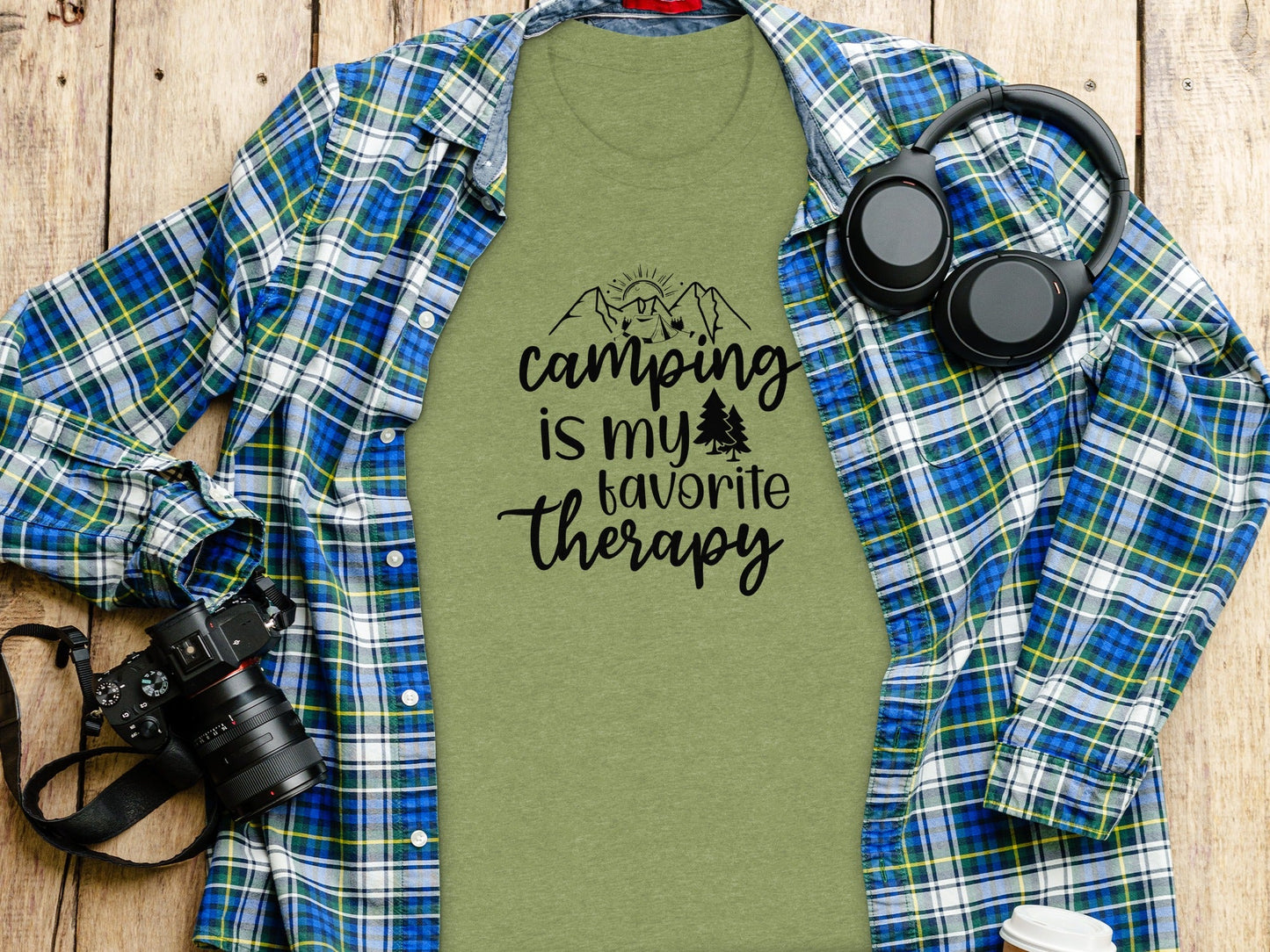 Camping Is My Favorite Therapy Camping Lovers T-Shirt