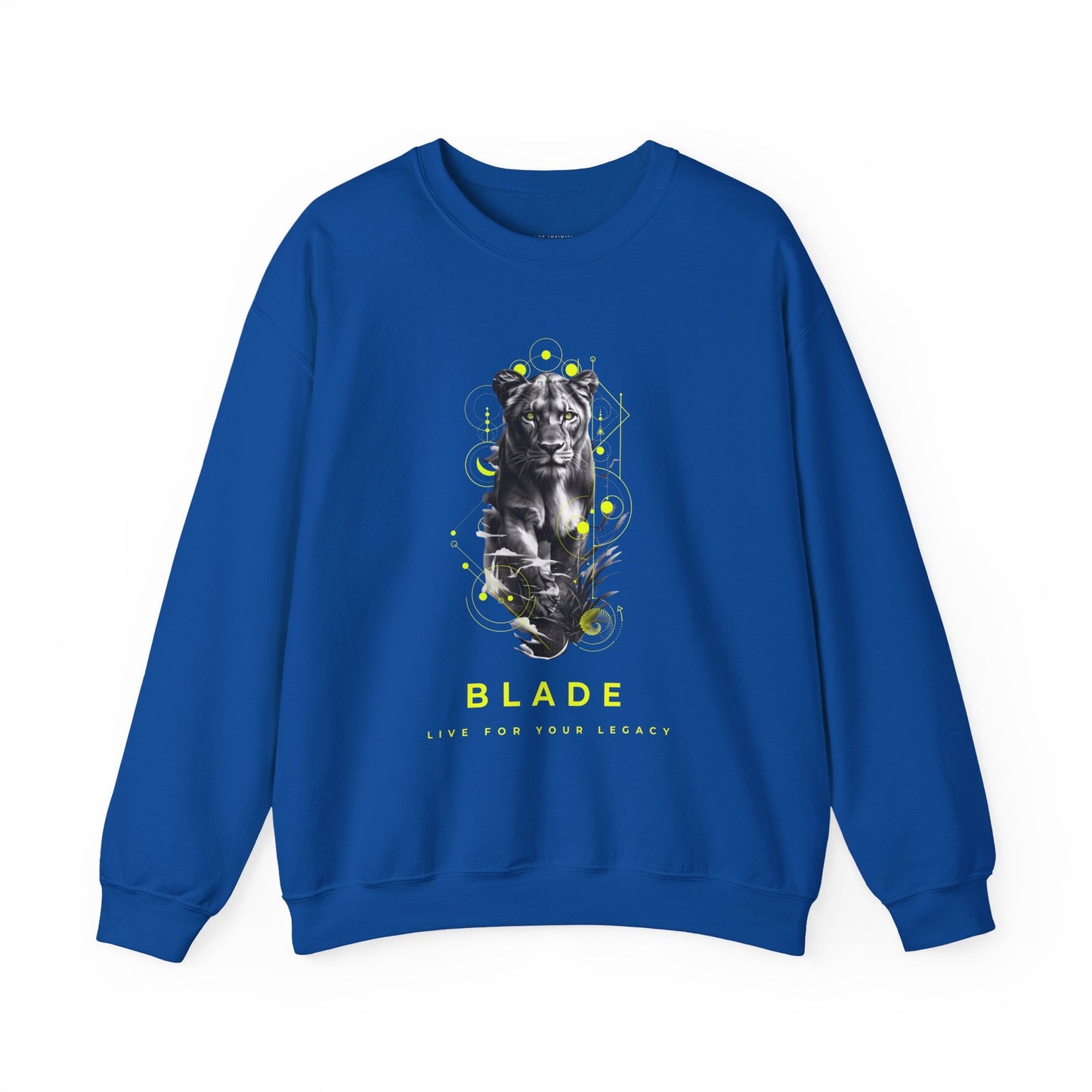 Geometric Reign Panther Unisex Crewneck Sweater