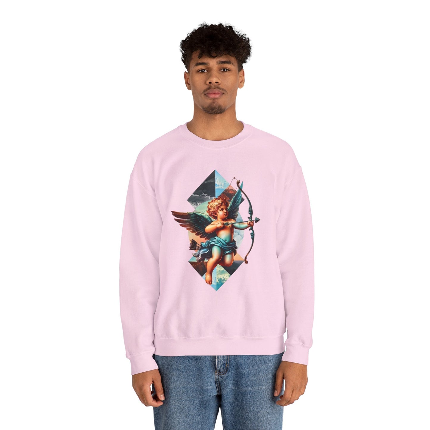 Cupid's Bow Blue + Arrow - Love, Infiniti Unisex Crewneck Sweater