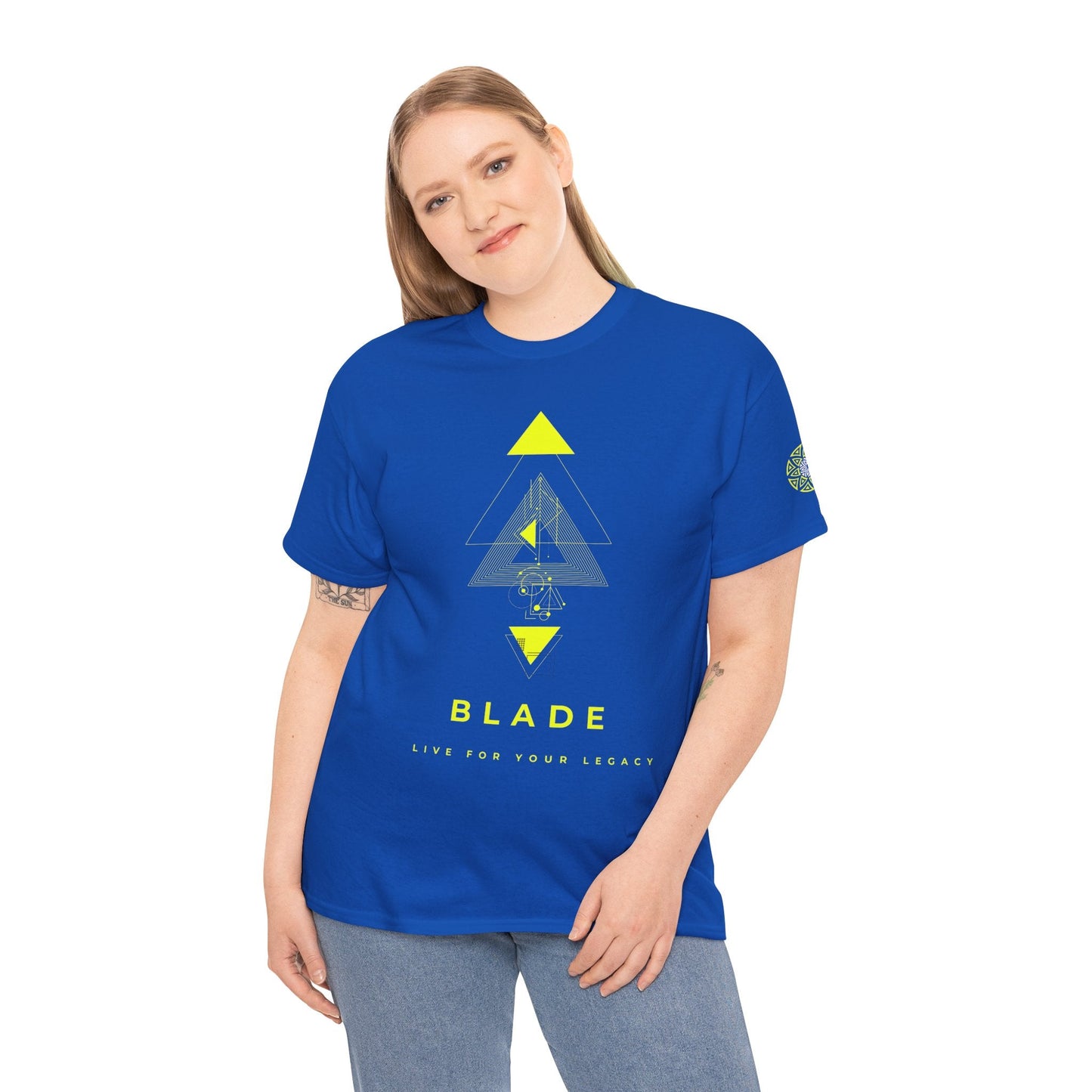 Geometric Odyssey Neon Green TX T-Shirt