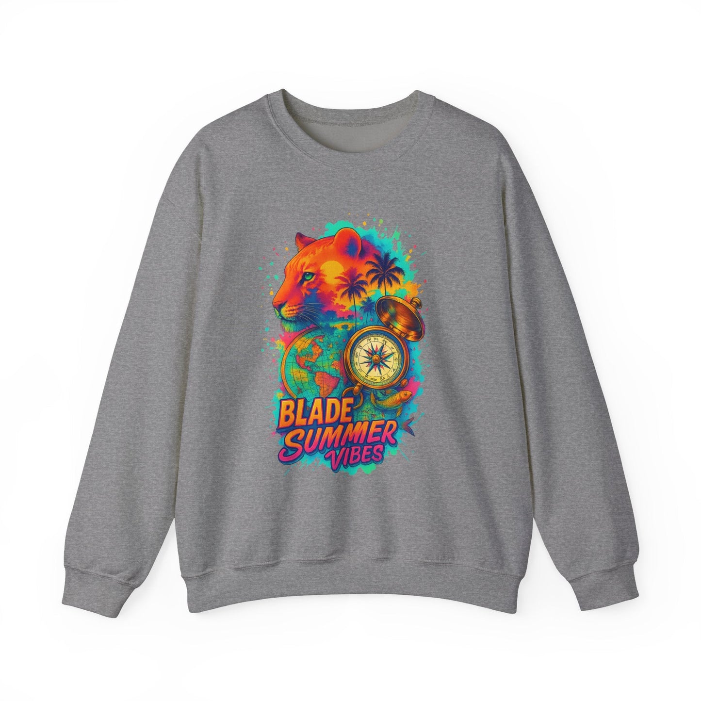 Primal Palms V1 Lion Unisex Crewneck Sweater