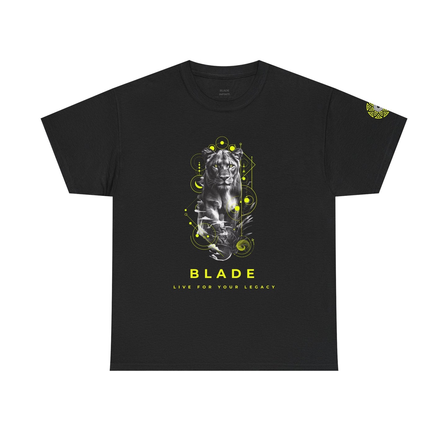 Geometric Reign Neon Green TX Panther T-Shirt