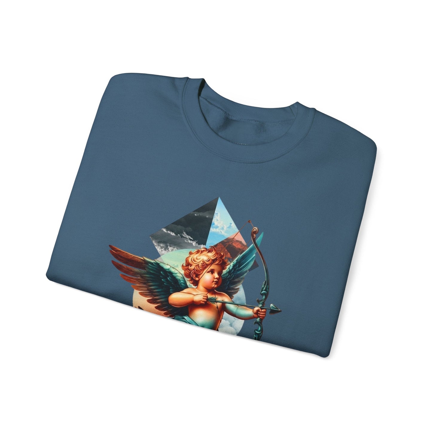 Cupid's Bow Blue + Arrow - Love, Infiniti Unisex Crewneck Sweater