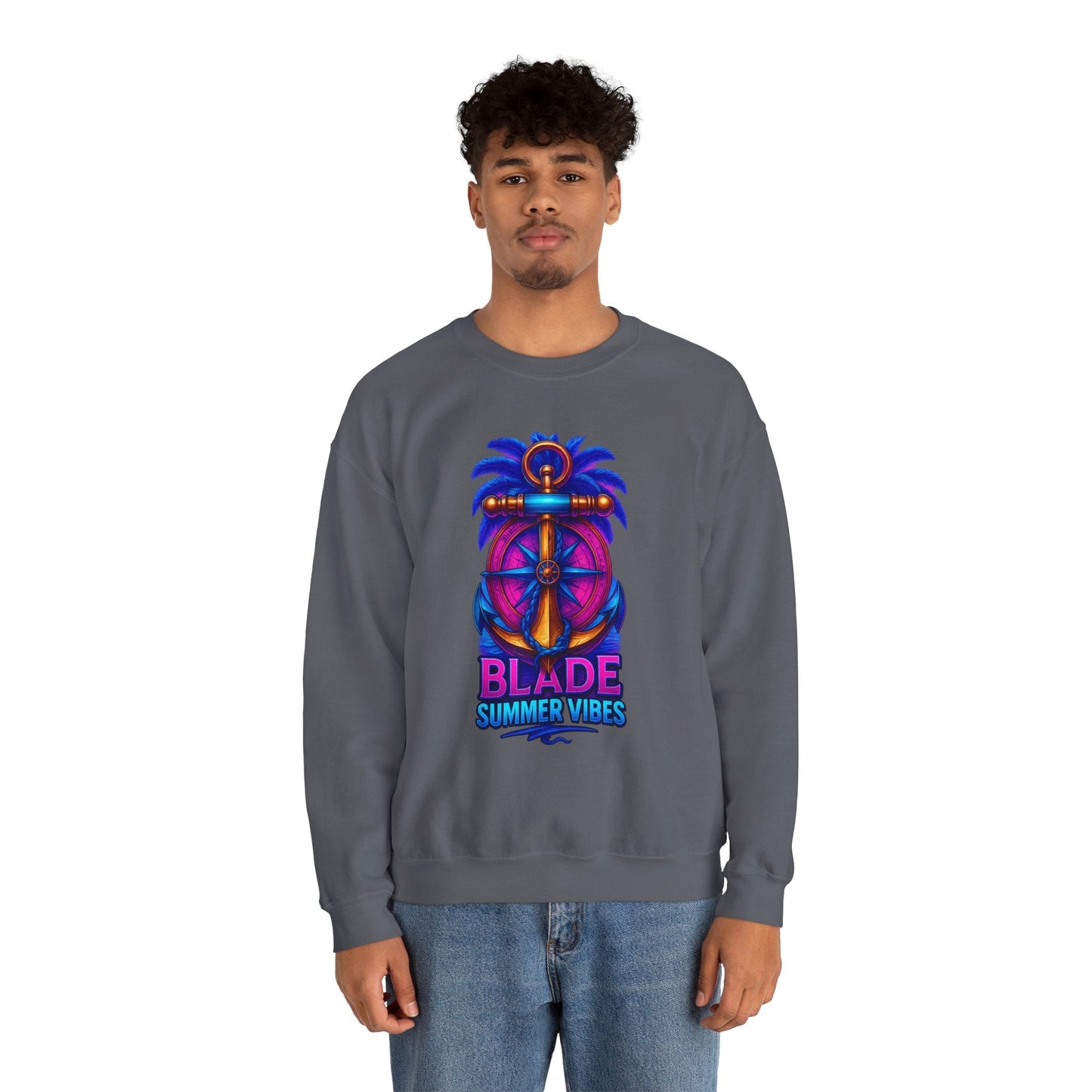 Anchor Compass Unisex Crewneck Sweater