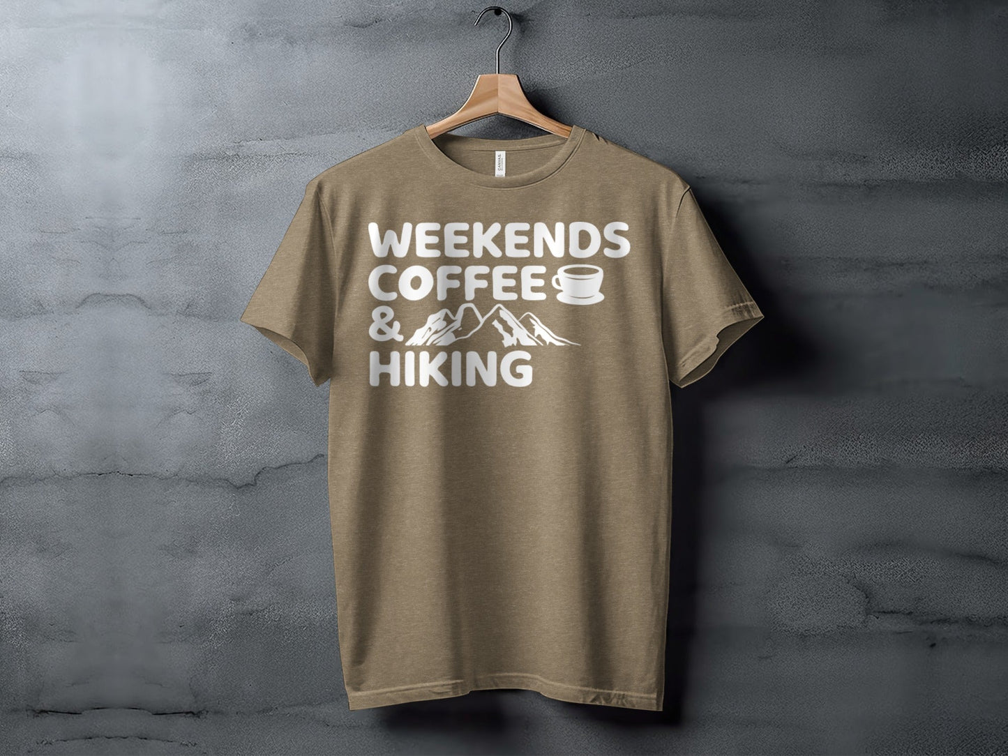 Weekends Coffee And Hiking Graphic Design Funny T-Shirt