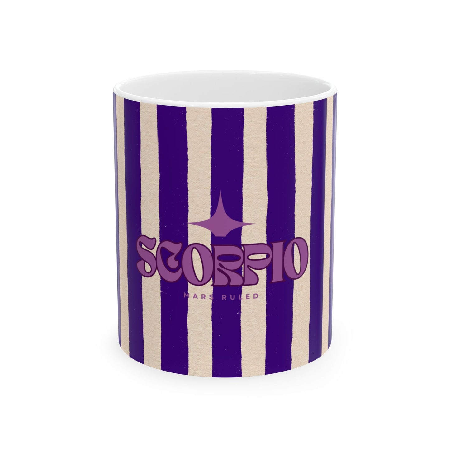 Astrological Wheel SCORPIO Mug, Whimsical design