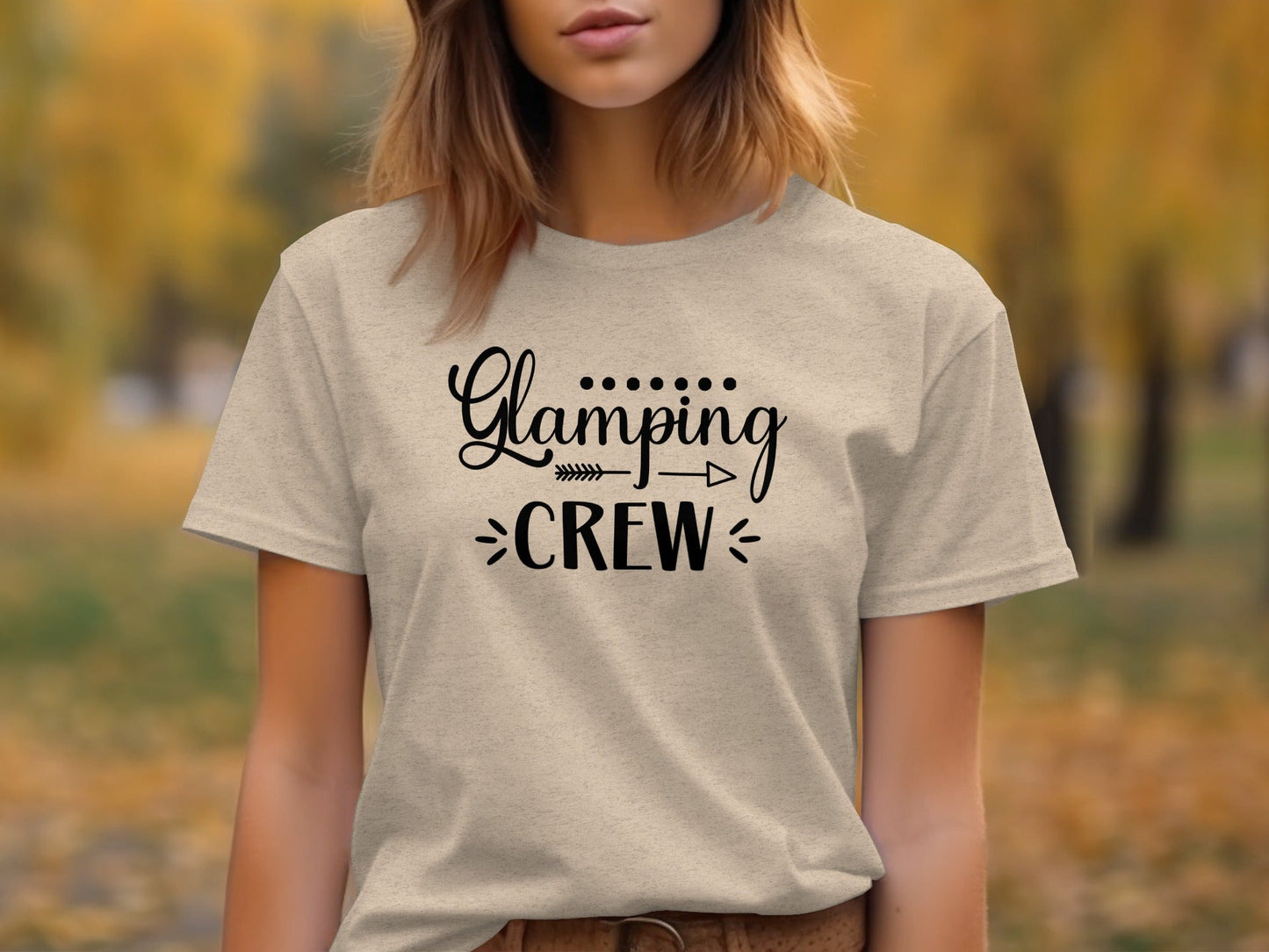 Glamping Crew Camping with Friends Family Outdoors T-Shirt