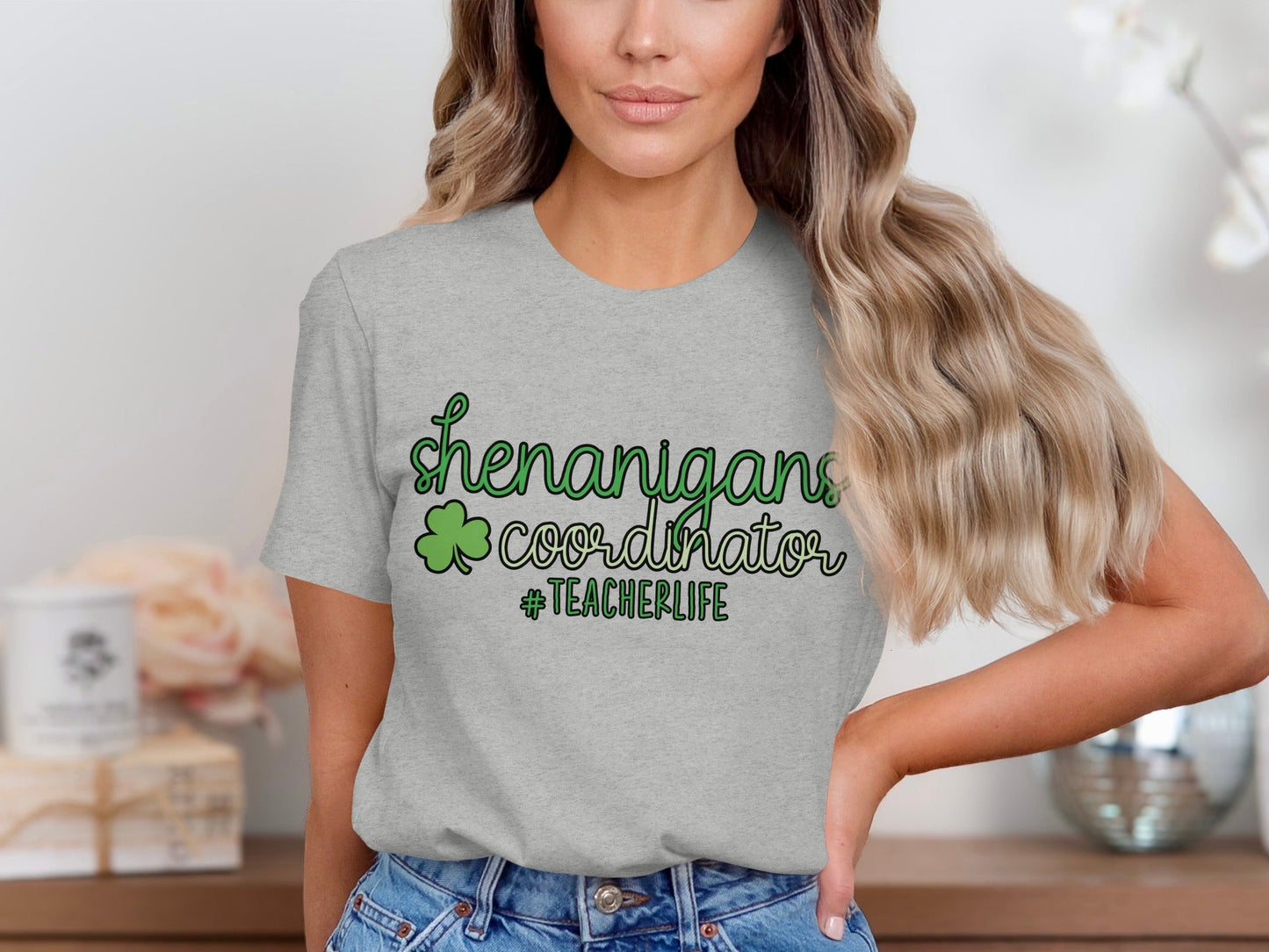 Shenanigans Coordinator Plus Teacher Life St Patrick T-Shirt