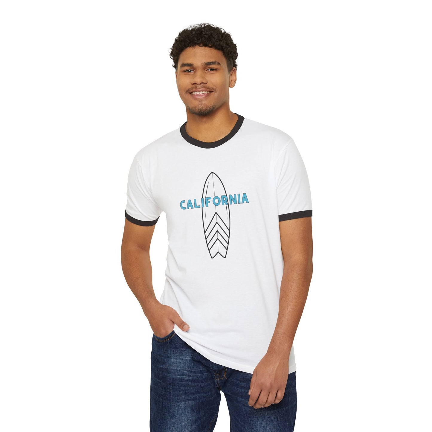 California Surfboard Ringer T-Shirt