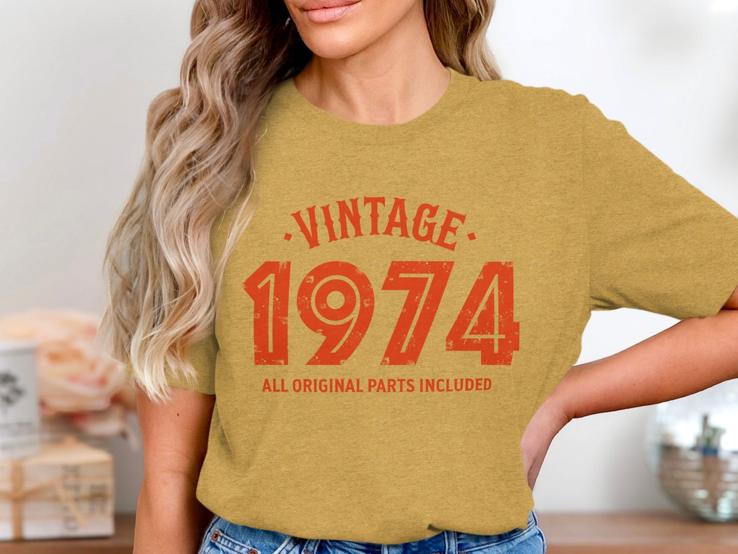 Vintage 1974 All Original Parts Included Birthday T-Shirt