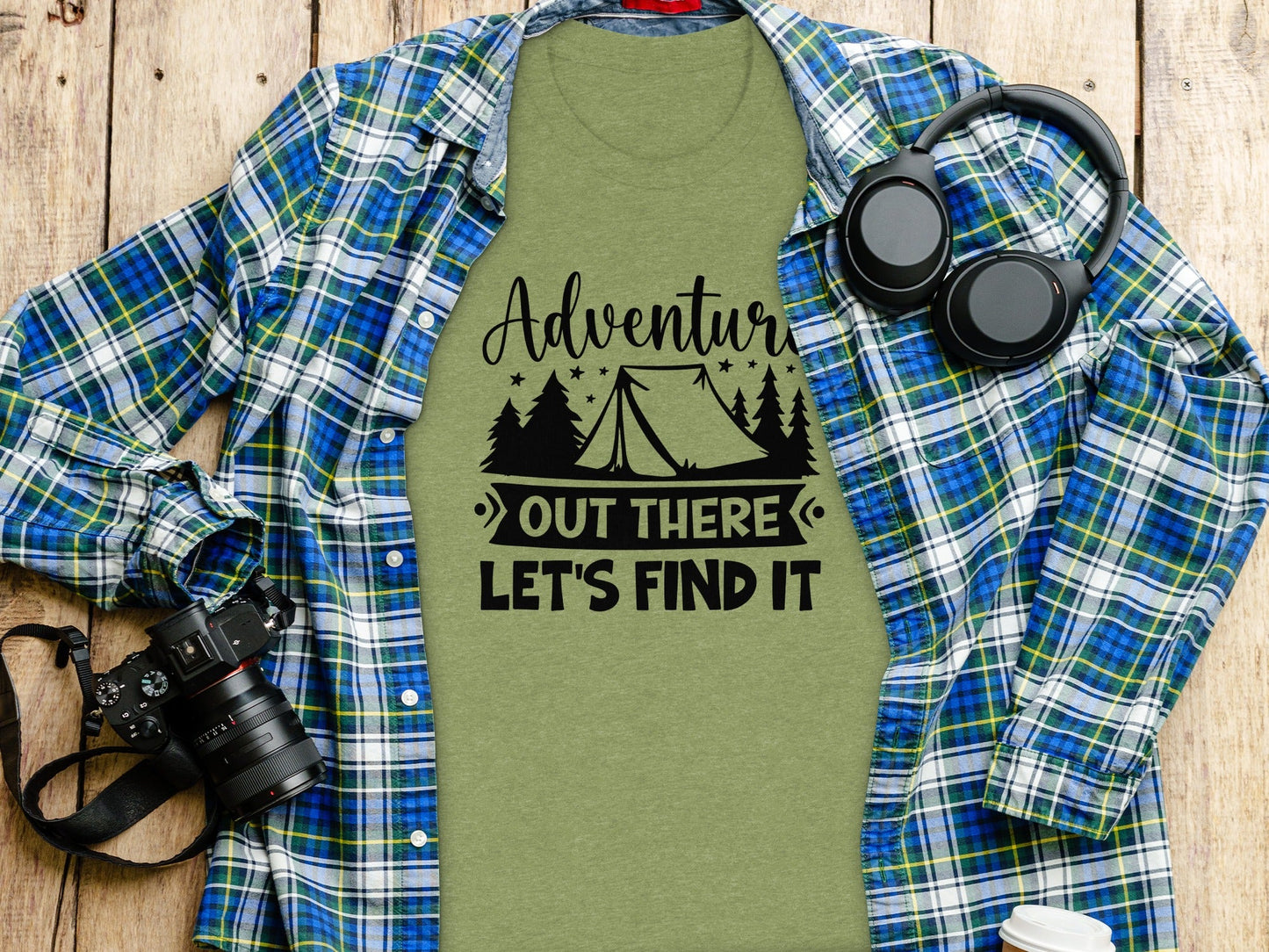 Adventure Out There Lets Find It Graphic Adventure T-Shirt