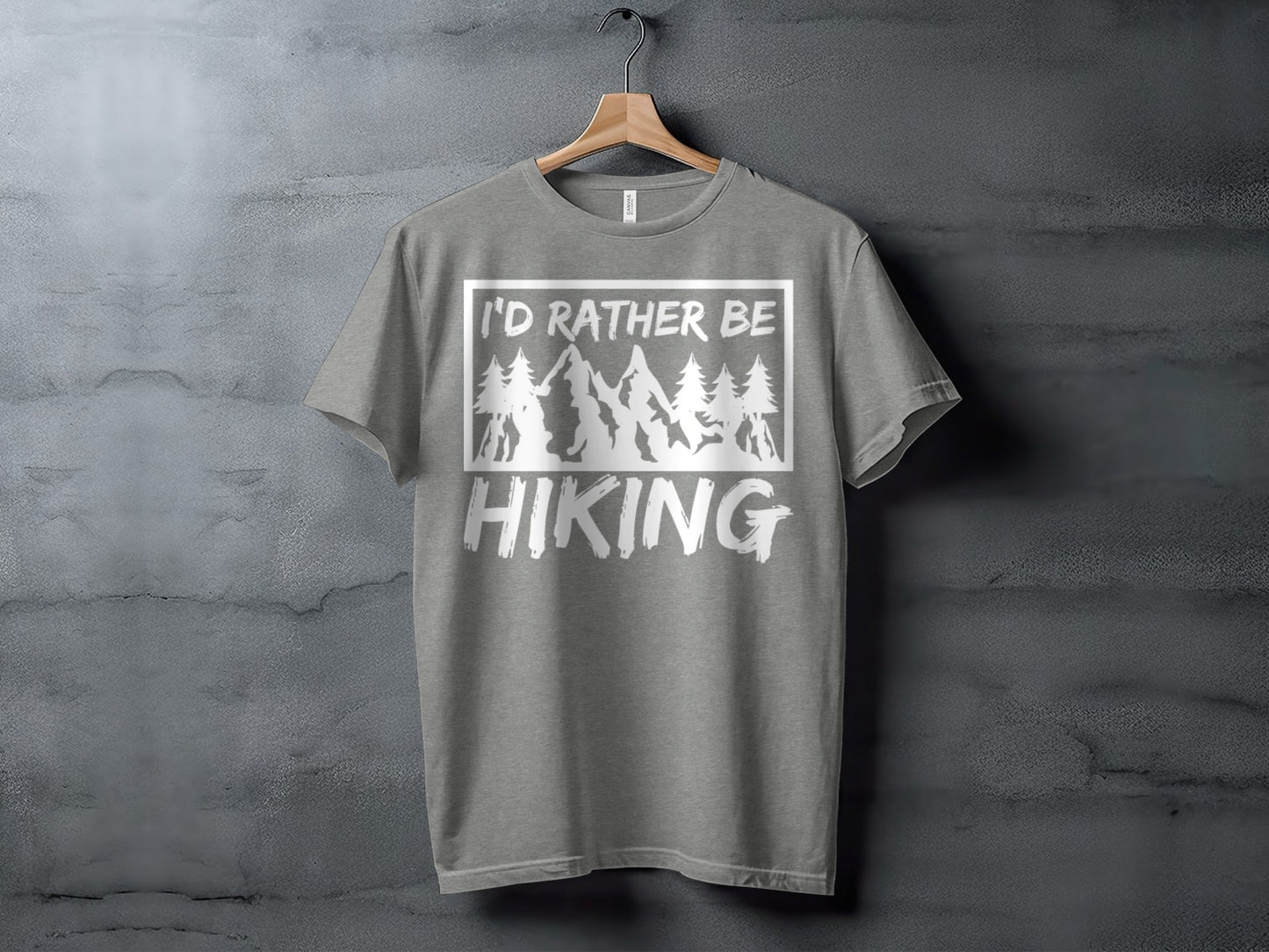 I would rather be Hiking outdoors Mountain T-Shirt