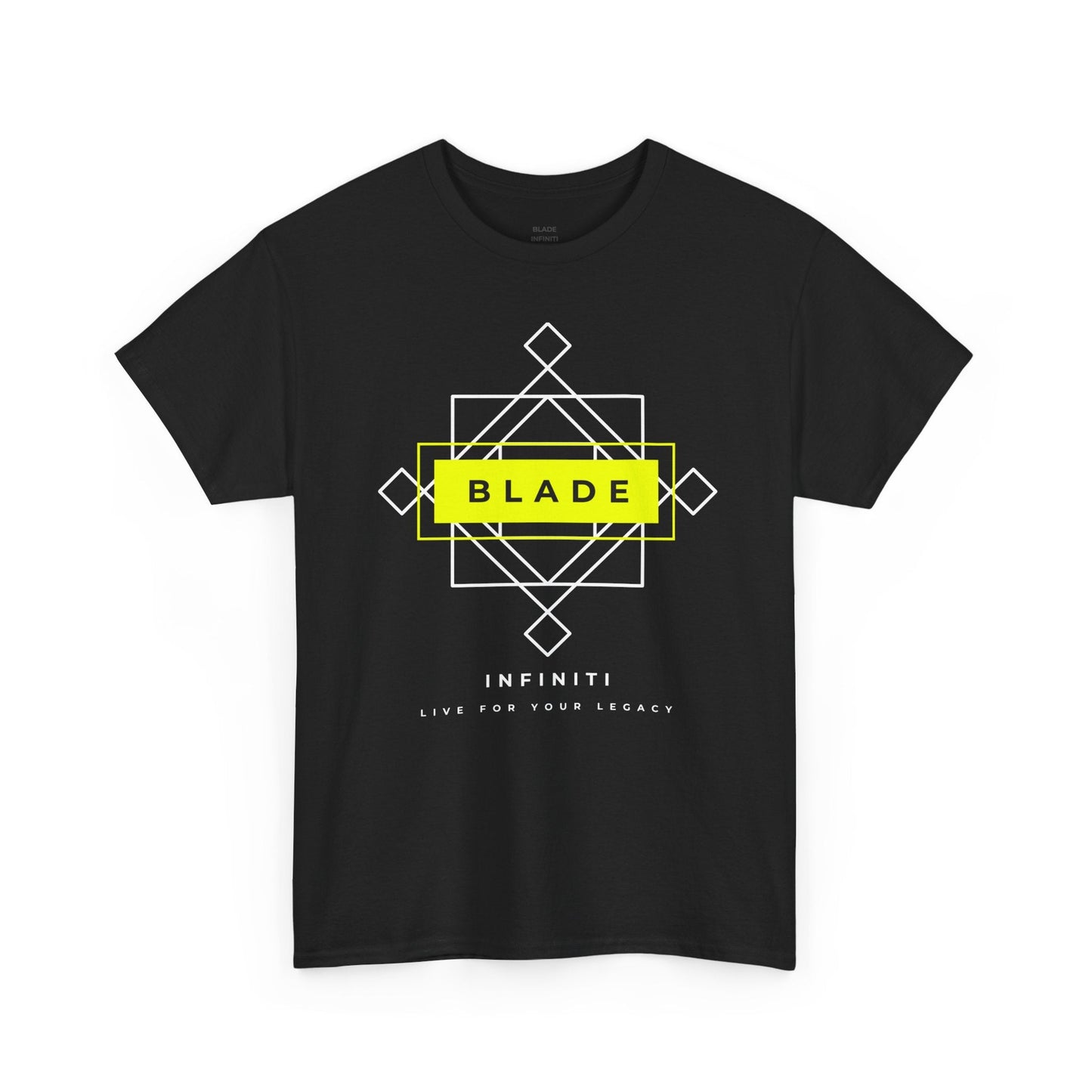 Geometric Infiniti Neon Green/White T-Shirt
