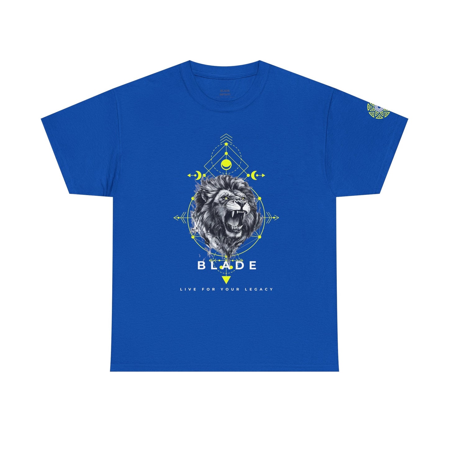 Geometric King White TX Lion T-Shirt