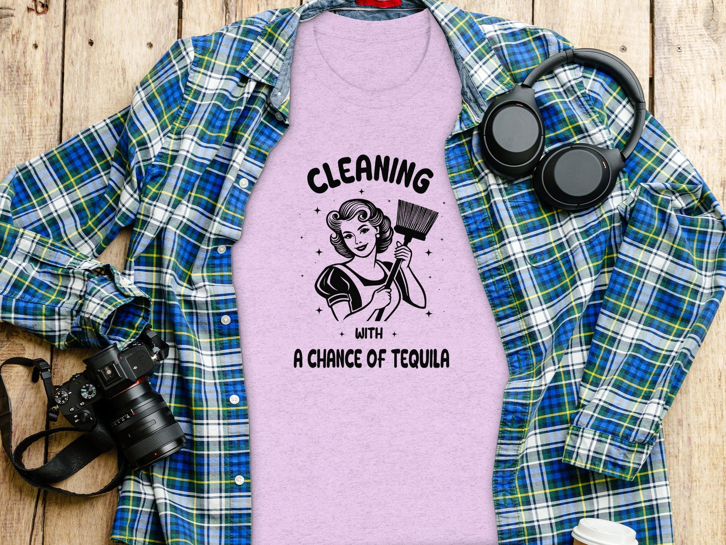Cleaning With A Chance Of Tequila Inspired Art T-Shirt