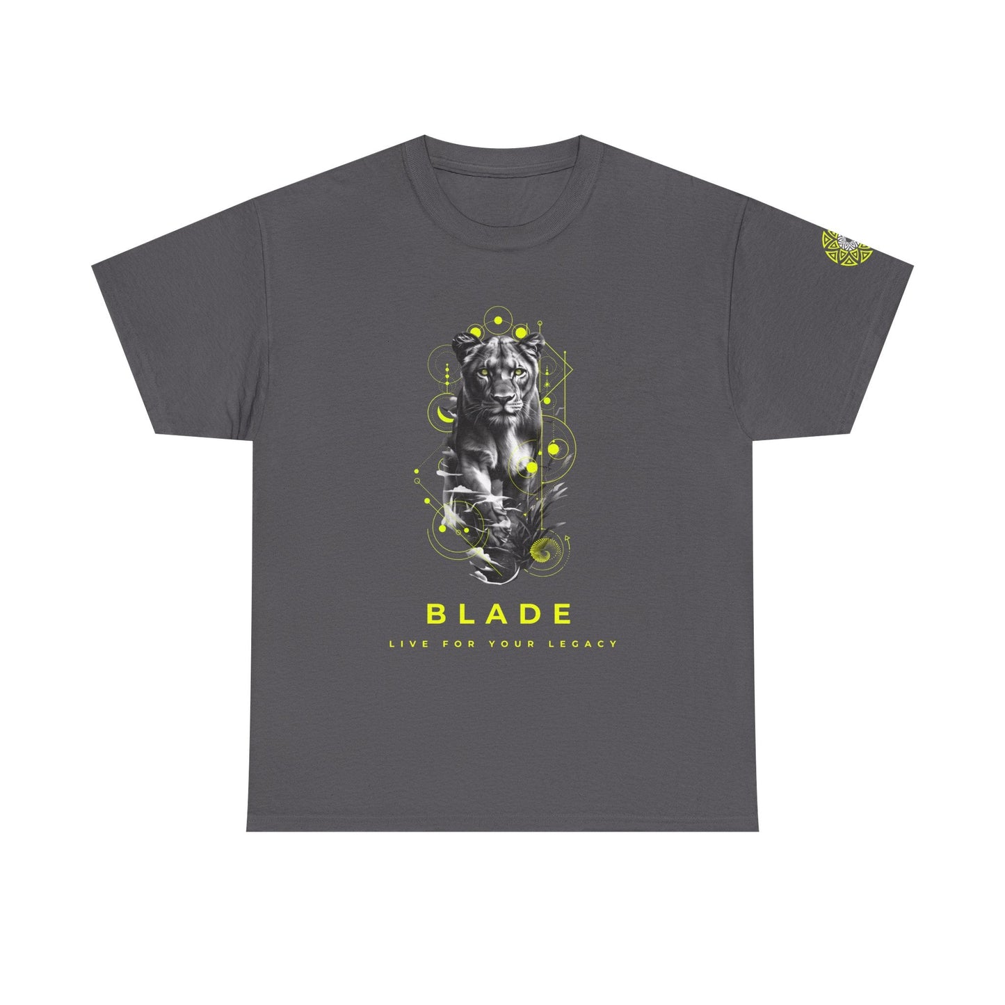 Geometric Reign Neon Green TX Panther T-Shirt