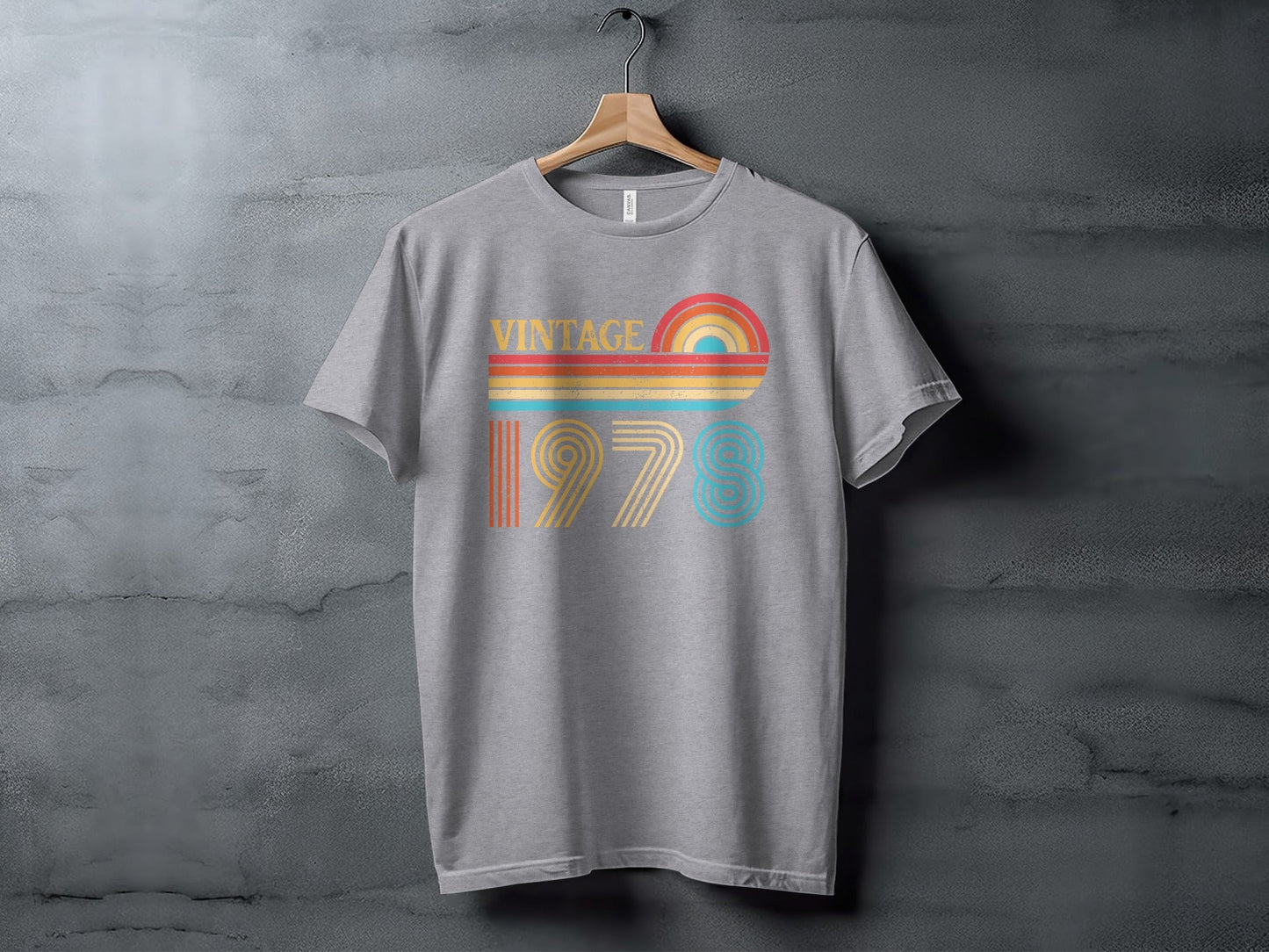 Vintage Retro Distressed 1978 Year of Birth T-Shirt