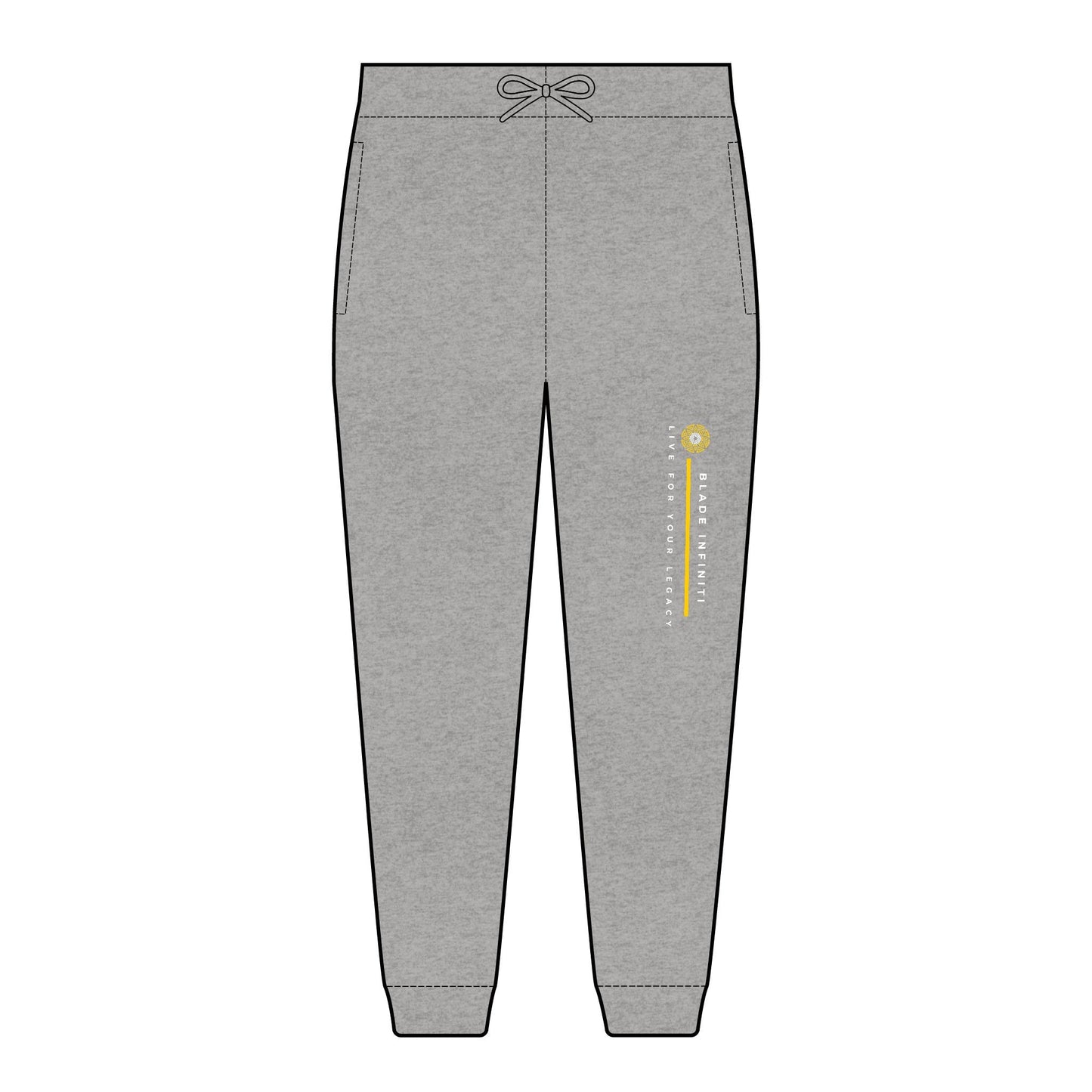 Blade Minimalistic Embroidery Logo Fleece Joggers