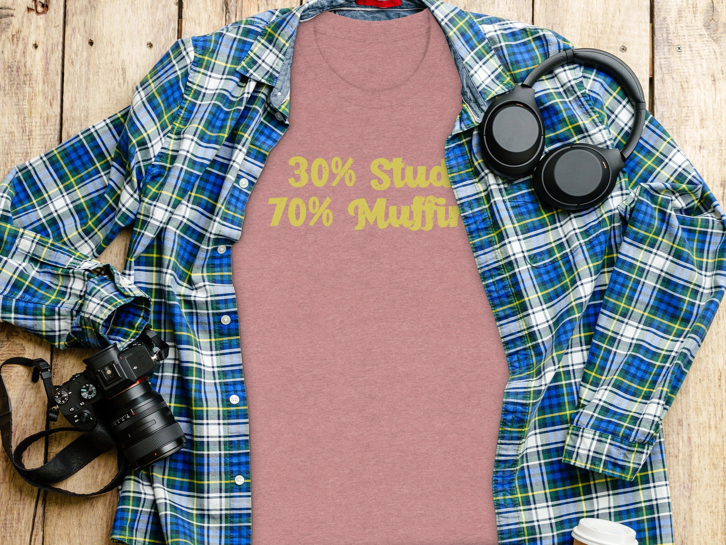 30 Percent Stud 70 Percent Muffin Funny Graphic T-Shirt