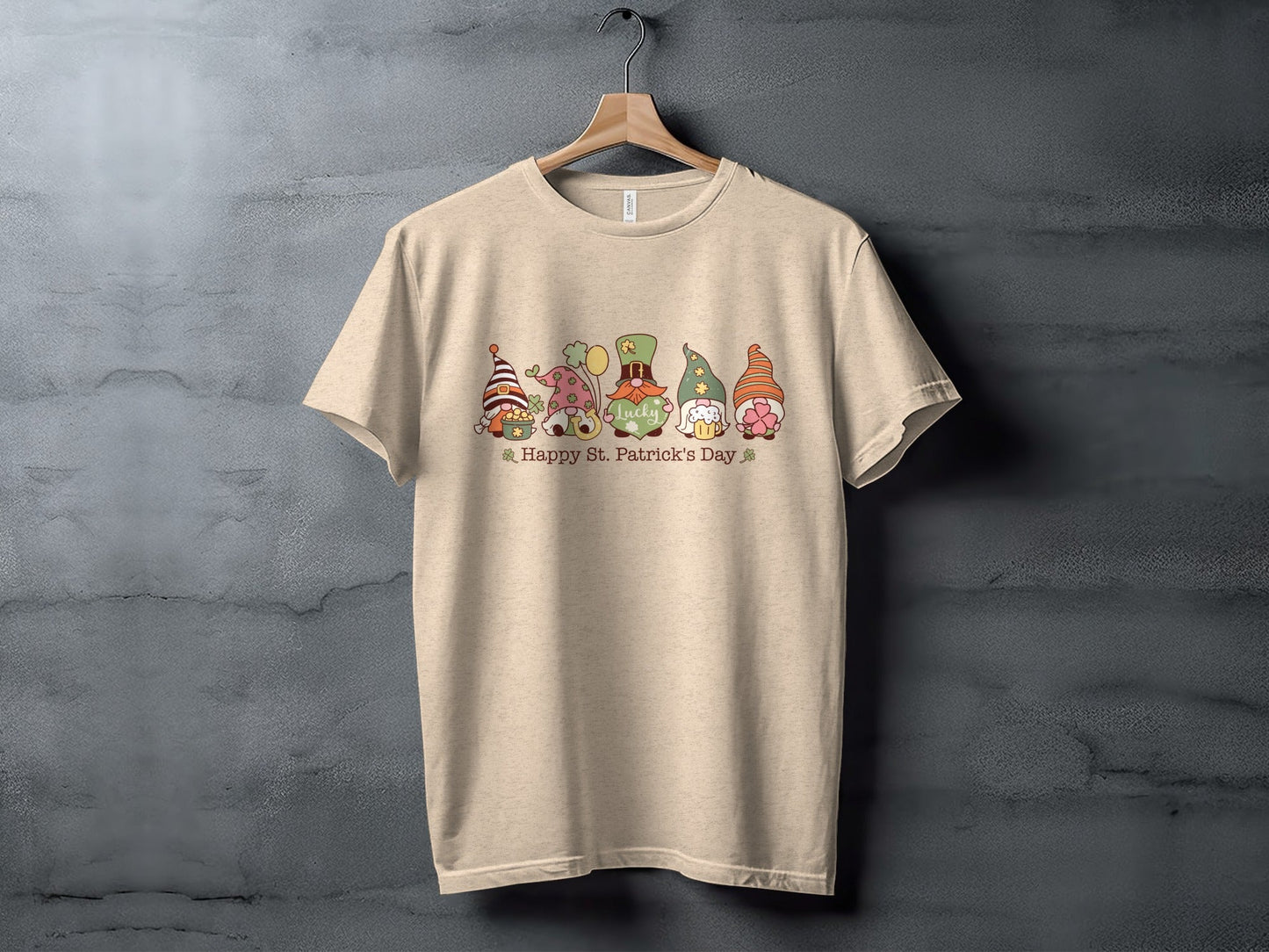 St Patricks Day Gnomes T-Shirts, Lucky Irish T-Shirts, Cute Holiday T-Shirts, Festive Shamrock Apparel, Limited Edition St Paddys Day