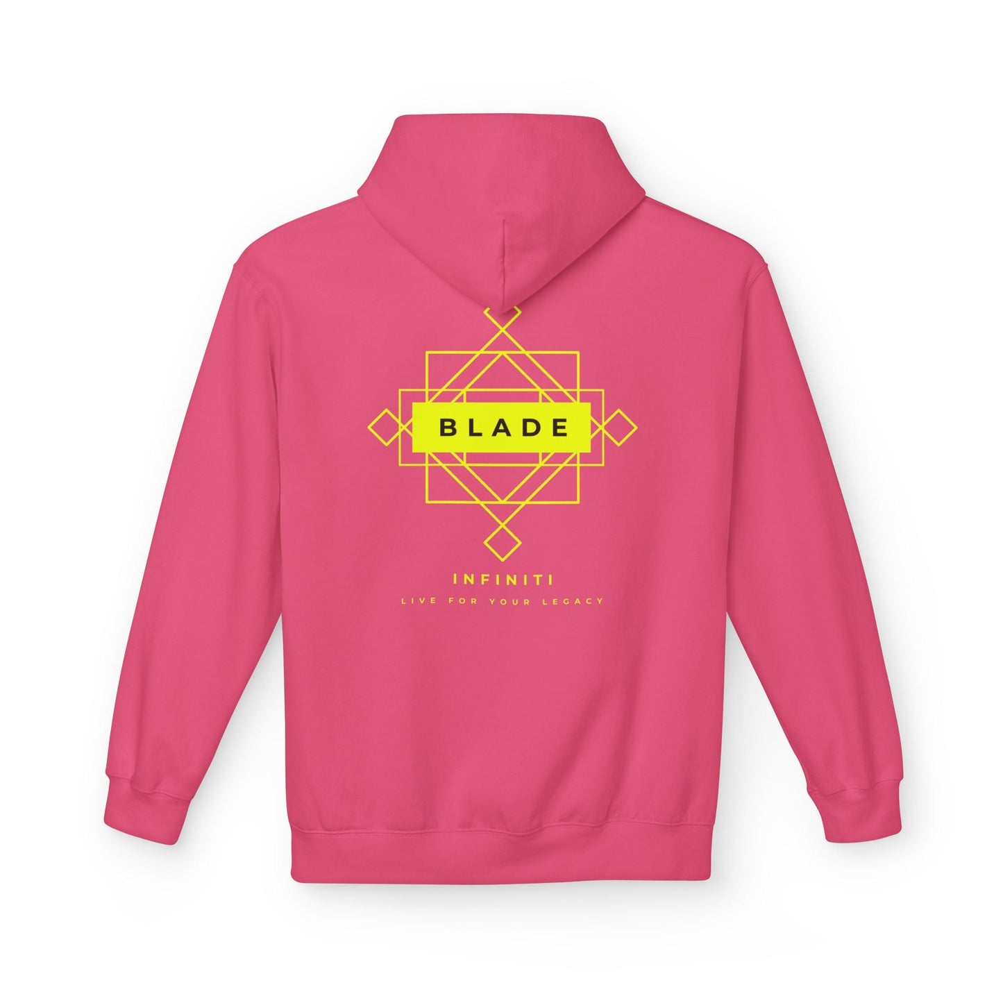 Geometric Infiniti Neon Green Hoodie