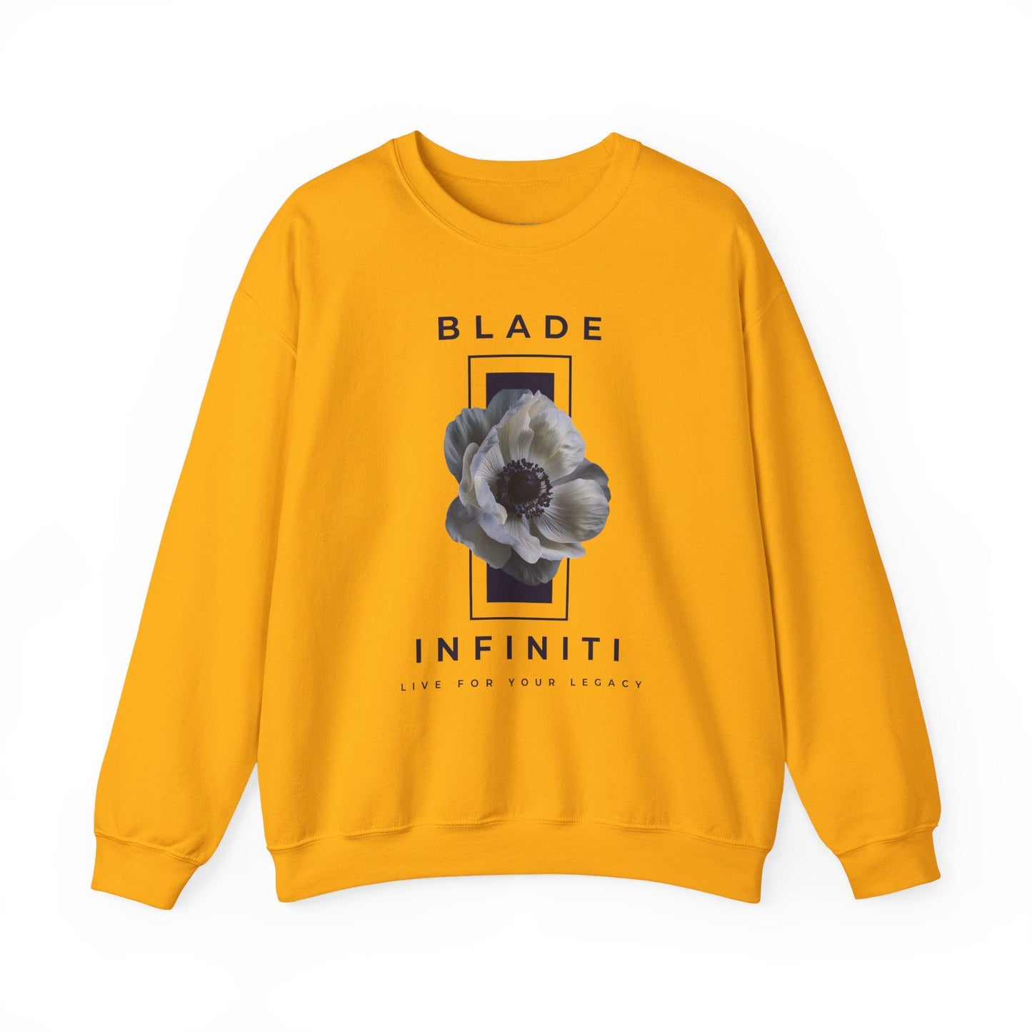 Essence of Infiniti Navy/Dark/White Floral Unisex Crewneck Sweater