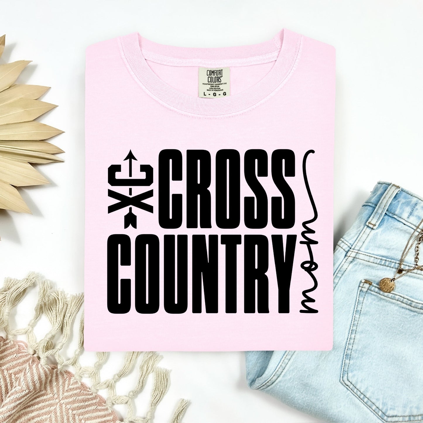 cross country mom screen print transfer