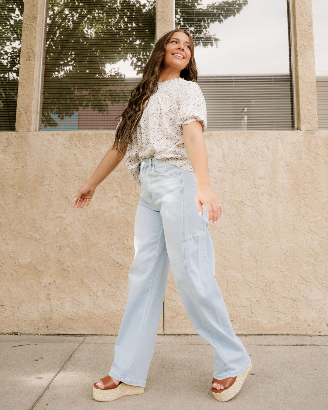 Rowen Wide Leg Jeans - Flying Monkey