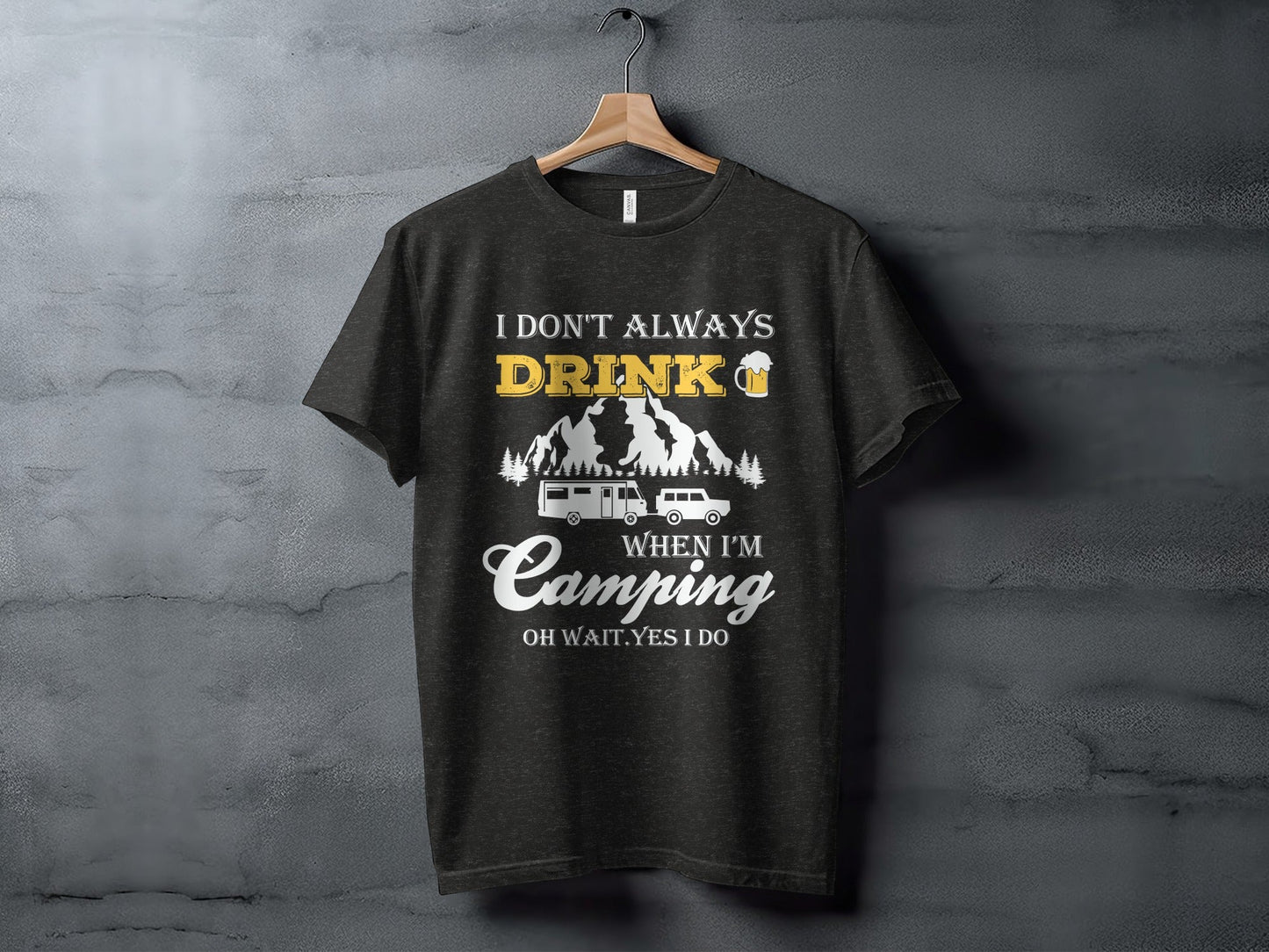 Camping Trip Funny Drinking Quote Graphic Adventure T-Shirt