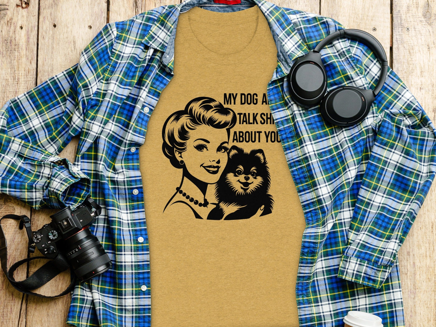 My Dog And I Talk Shit About You Illustrated T-Shirt