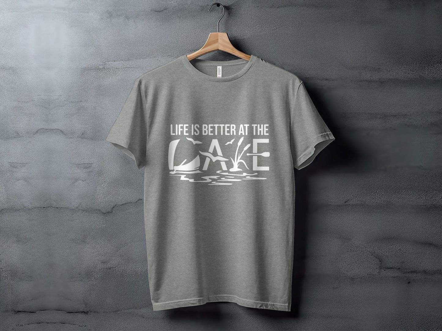 Life Is Better At The Lake Design Graphic Tee T-Shirt