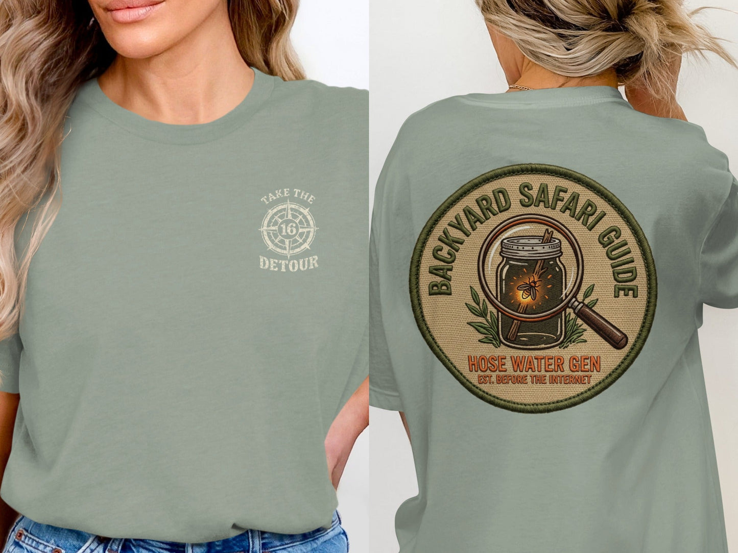 Backyard Safari Guide Vintage Patch T-Shirt