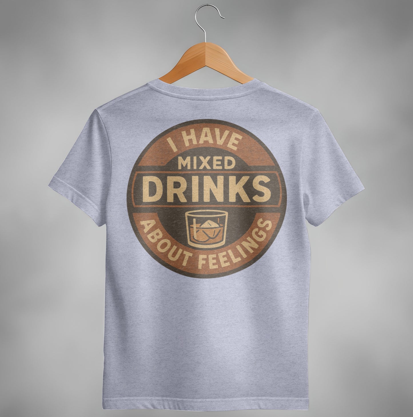 I Have Mixed Drinks About Feelings Retro Design T-Shirt