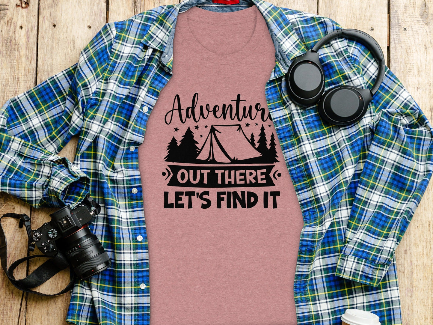 Adventure Out There Lets Find It Graphic Adventure T-Shirt