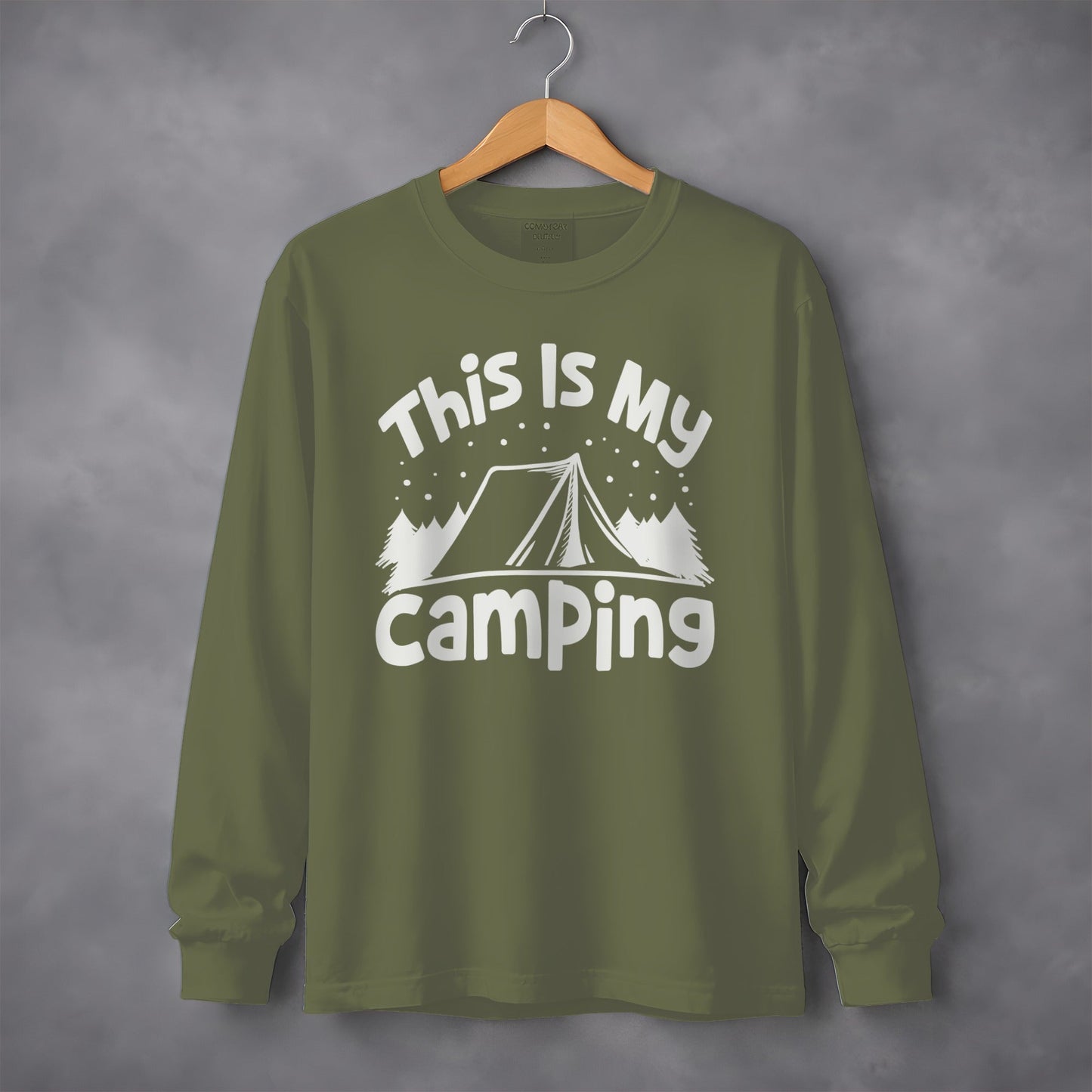 This Is My Camping Tent Vacation Adventure Outside Nature Long Sleeve T-Shirt