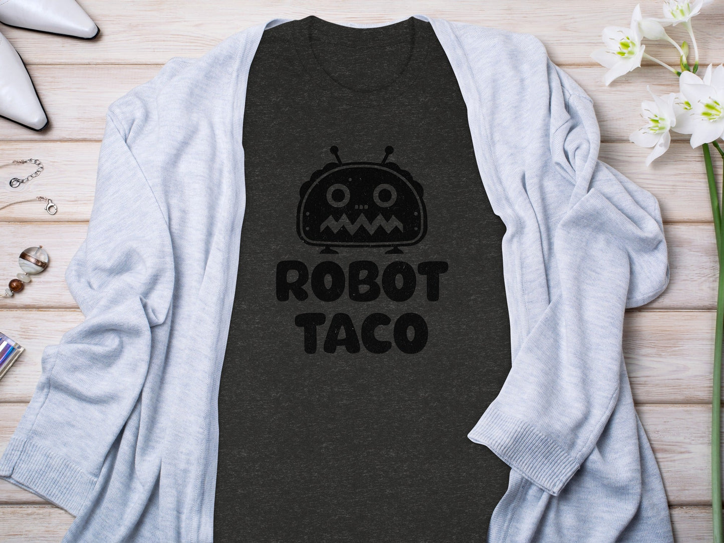 Robot Taco Delicious Digital Design for Food Lovers T-Shirt