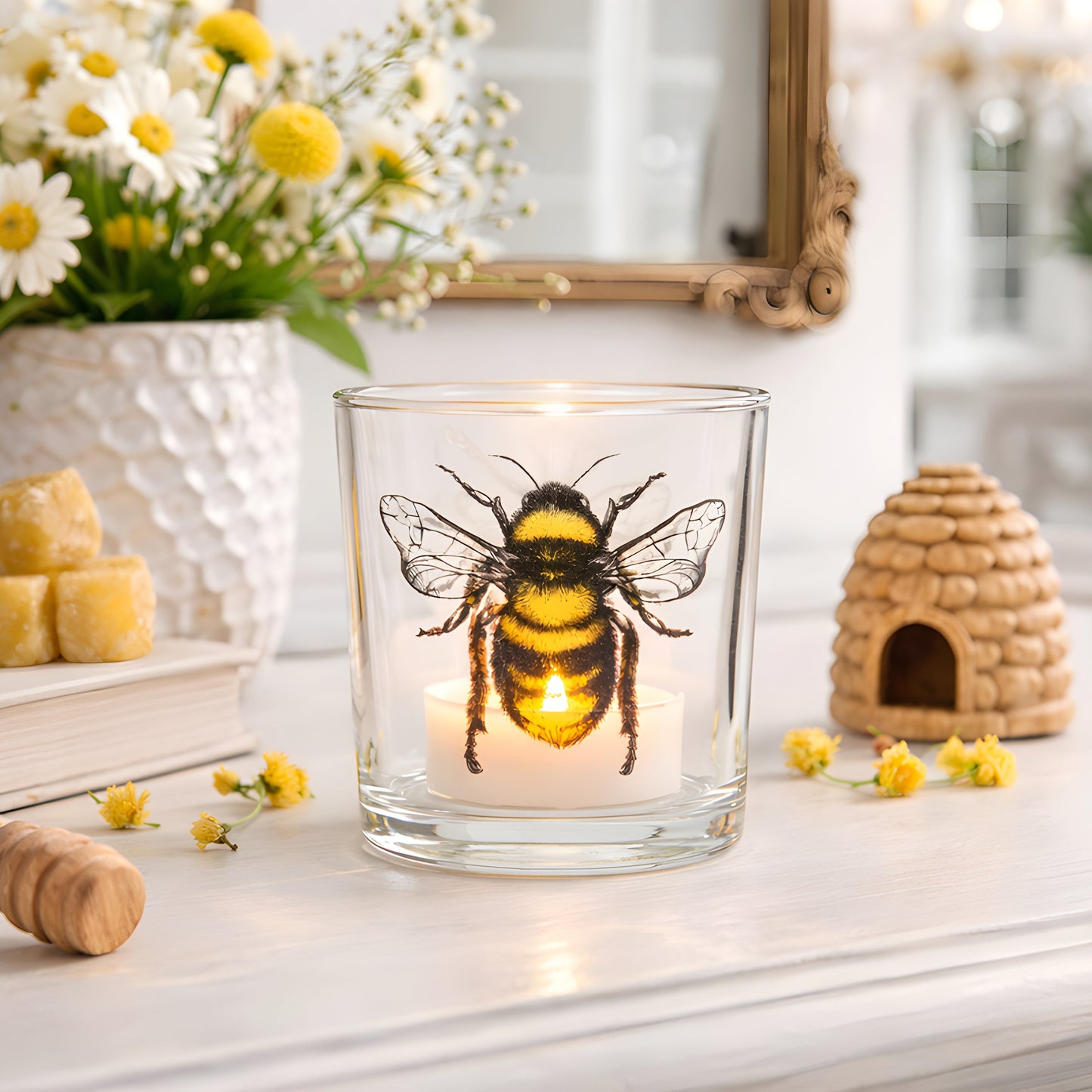 Votive Candle Holder Glass Lantern, Multiple Design Options