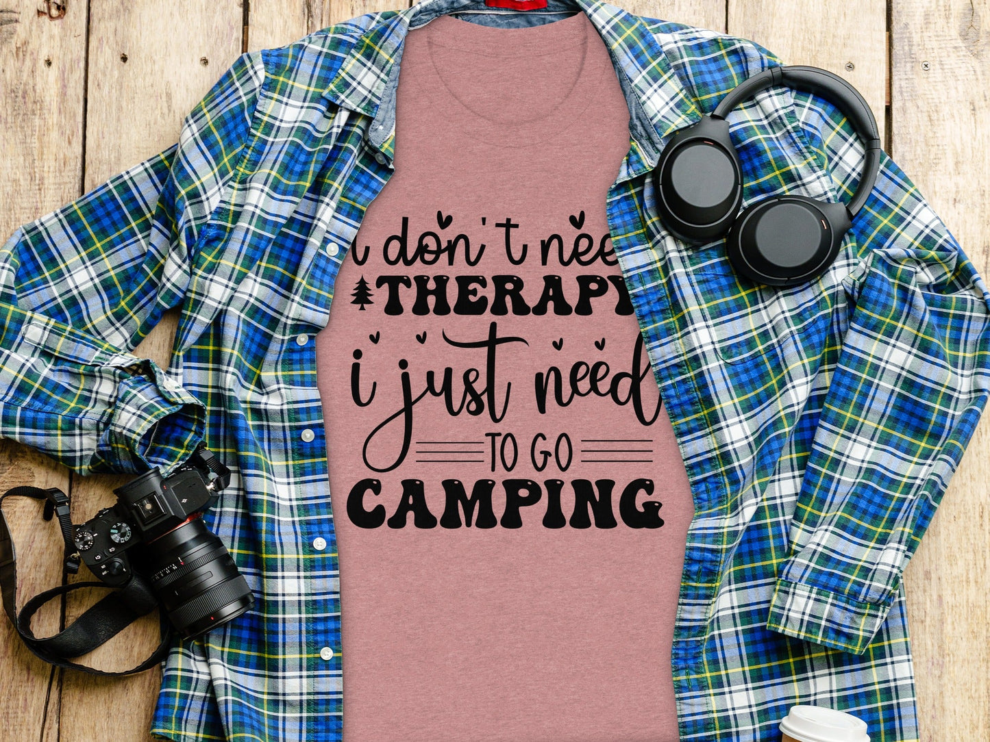 I Don't Need Therapy Just Camping Adventure T-Shirt