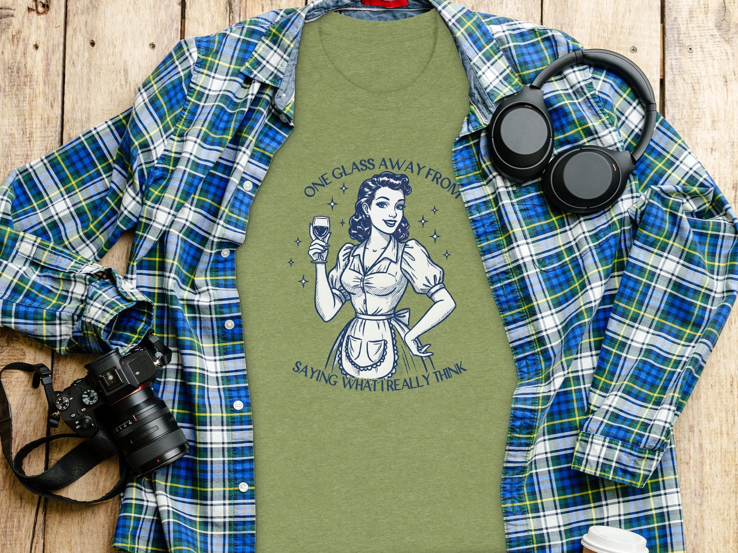 One Glass Away From Saying What I Really Think T-Shirt